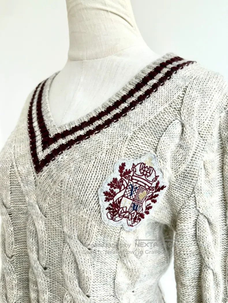Vivienne Westwood Vivienne Westwood Vintage College-Style Beige Marbled Knit Size M / US 6-8 / IT 42-44 - 2 Thumbnail