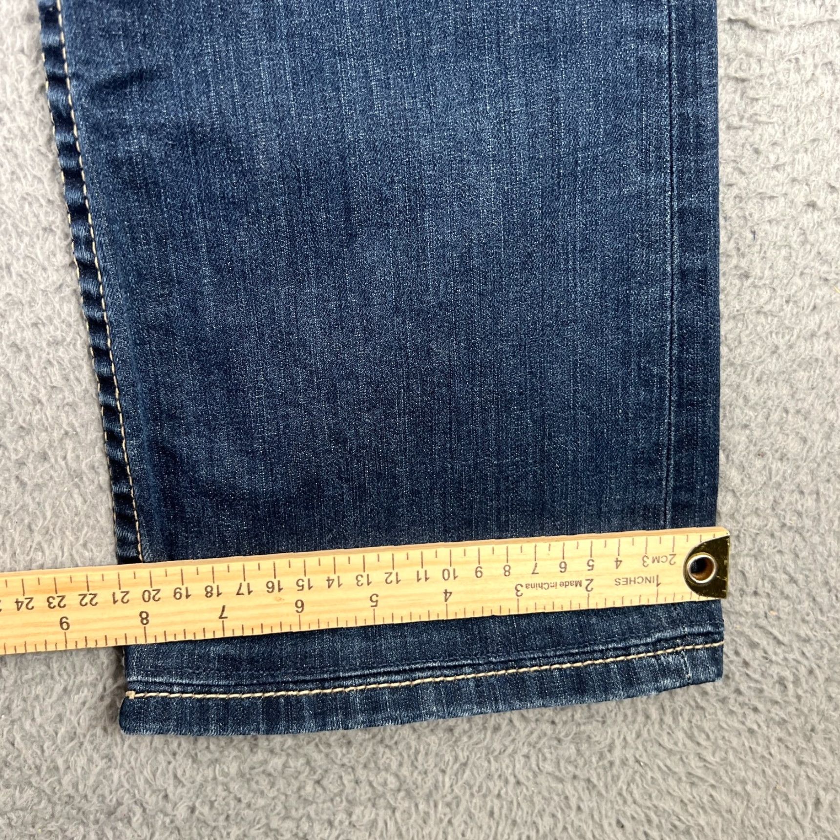 Vintage BKE Buckle Denim Harper 31 R Bootcut Western Blue HEMMED Buckle BKE Jeans 31 Regular Blue Denim Cotton Polyester Spandex Women Size ONE SIZE - 4 Thumbnail