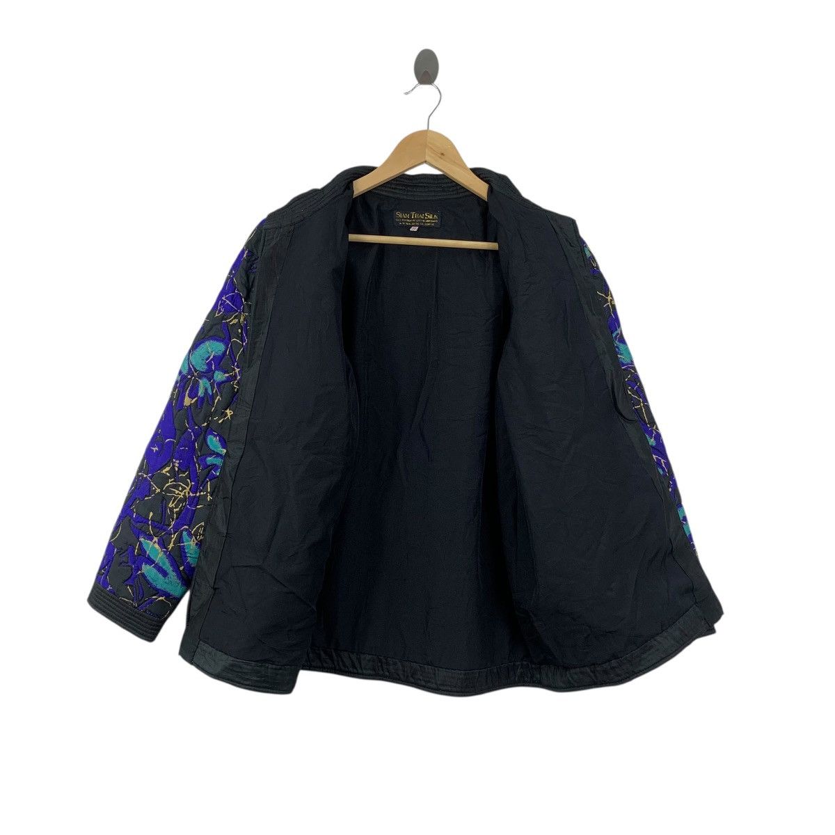 Vintage Vintage SIAM THAI SILK Collection Over Print Floral Jacket Size XL / US 12-14 / IT 48-50 - 6 Thumbnail