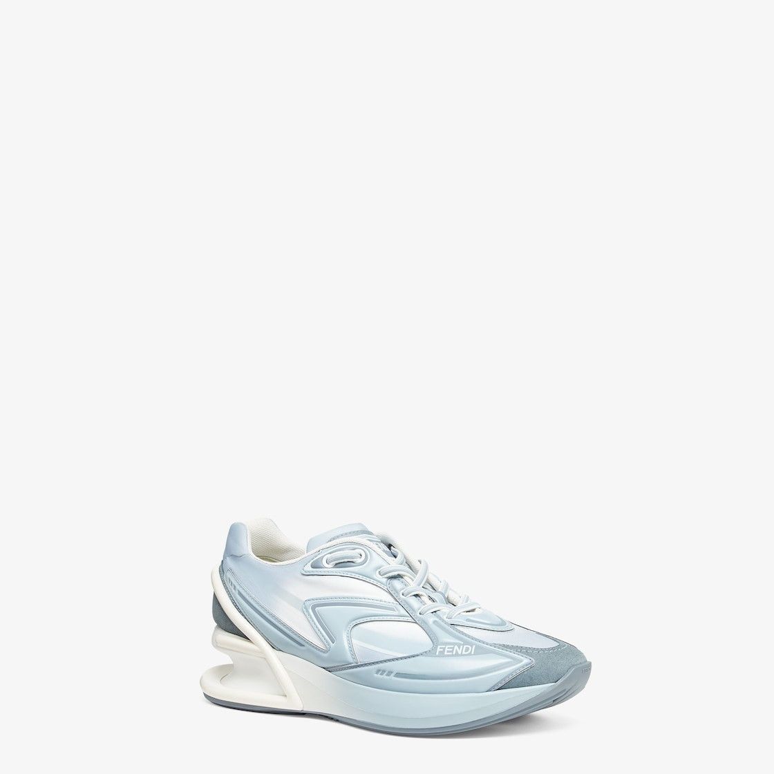 Fendi o1w1db10425 First 1 Low-Top Sneakers in Blue/White Size US 11 / IT 41 - 4 Thumbnail