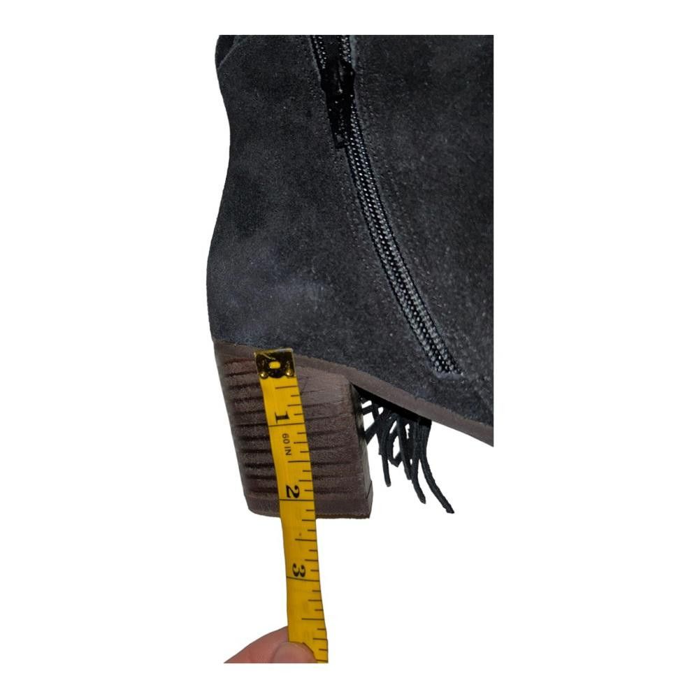 Designer Matisse l NWOT Cloey Fringe Black Suede Bootie 6 Size US 6 / IT 36 - 6 Thumbnail