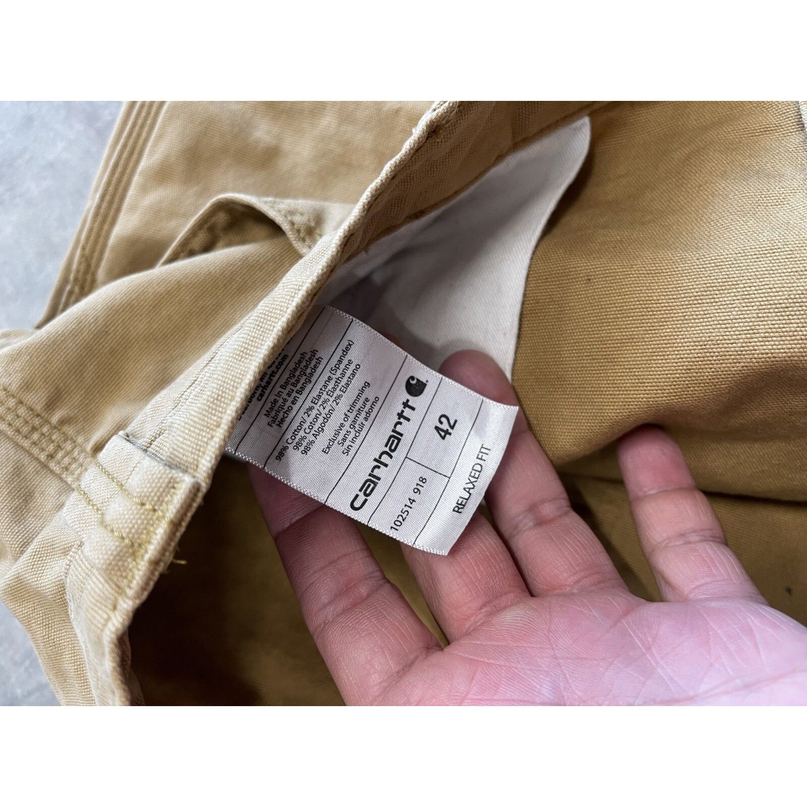 Carhartt VTG 90S Y2K RARE CARHARTT CARPENTER UTILITY SHORTS SZ 42 BRO Size US 42 / EU 58 - 6 Thumbnail