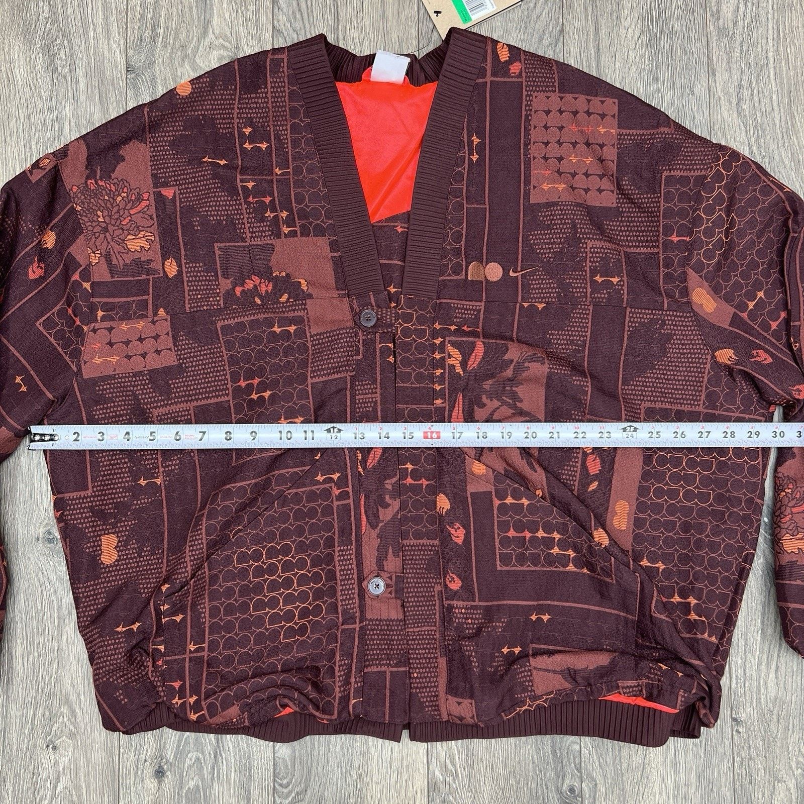 Nike Nike Naomi Osaka Jacket Size XL Womens Jacquard Burgundy Size XL / US 12-14 / IT 48-50 - 5 Thumbnail