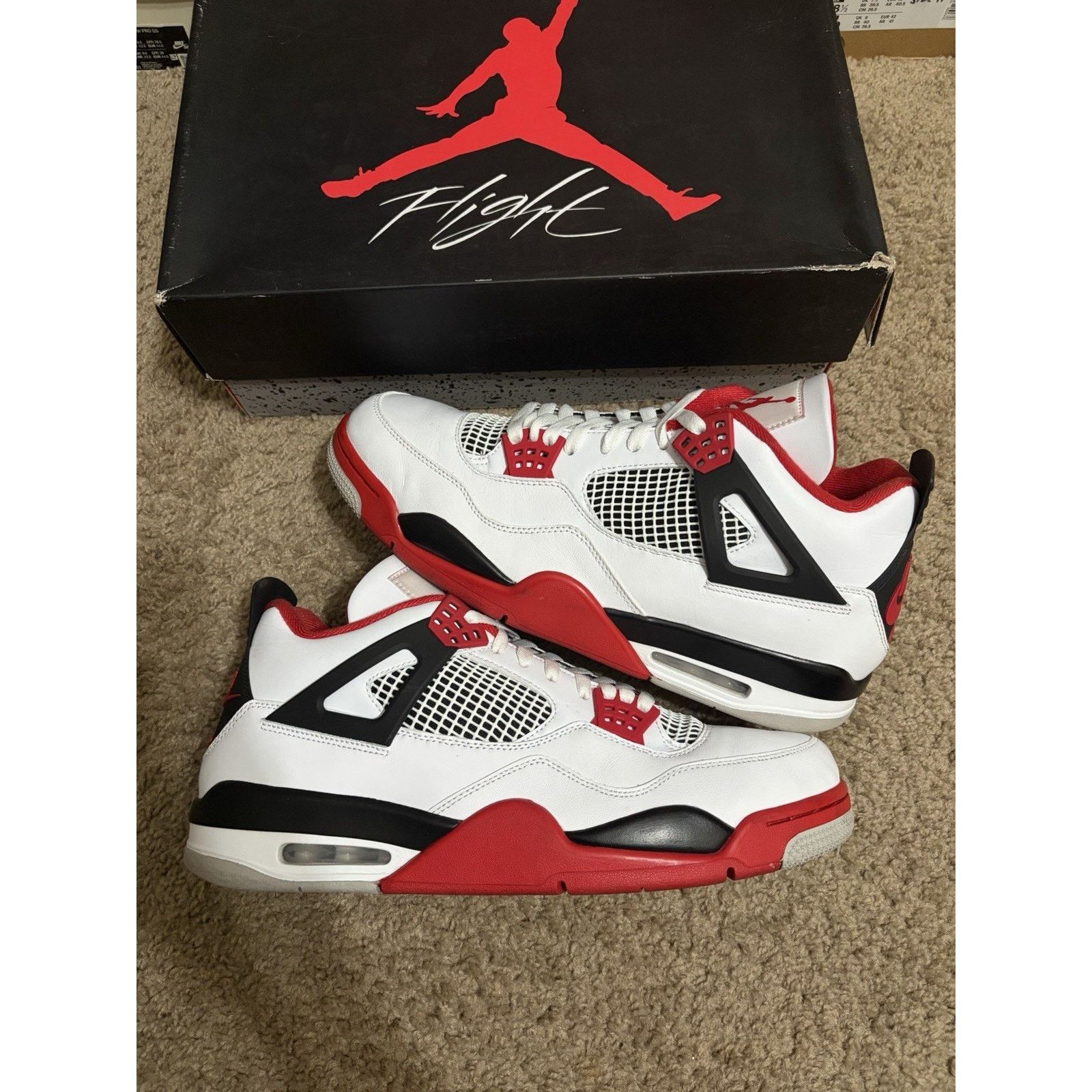 Jordan Brand Size 13 - Jordan 4 Retro Fire Red (2020) (DC7770-160) Size US 13 / EU 46 - 2 Thumbnail