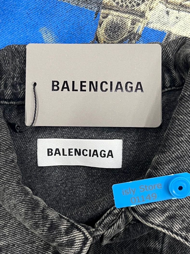 Balenciaga Balenciaga size 34 Loose denim jacket with architectural l Size XS / US 0-2 / IT 36-38 - 5 Thumbnail