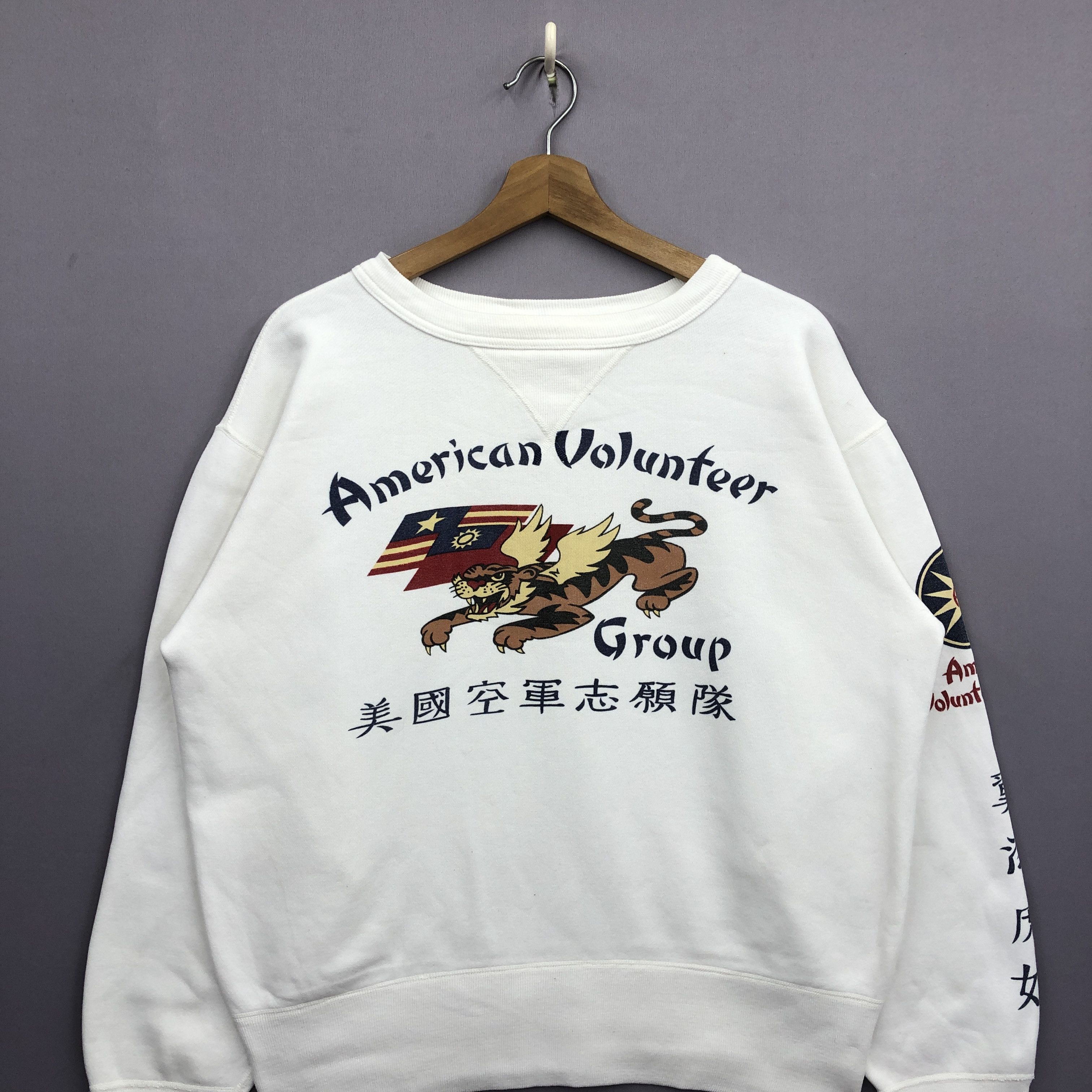 Buzz Rickson's Vintage Buzz Rickson Sweater American Voluntier Sweatshirt Size US M / EU 48-50 / 2 - 2 Thumbnail