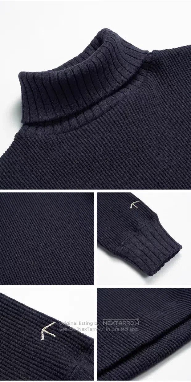 Nigel Cabourn Nigel Cabourn Waffle Neck Knitwear Size US M / EU 48-50 / 2 - 7 Thumbnail