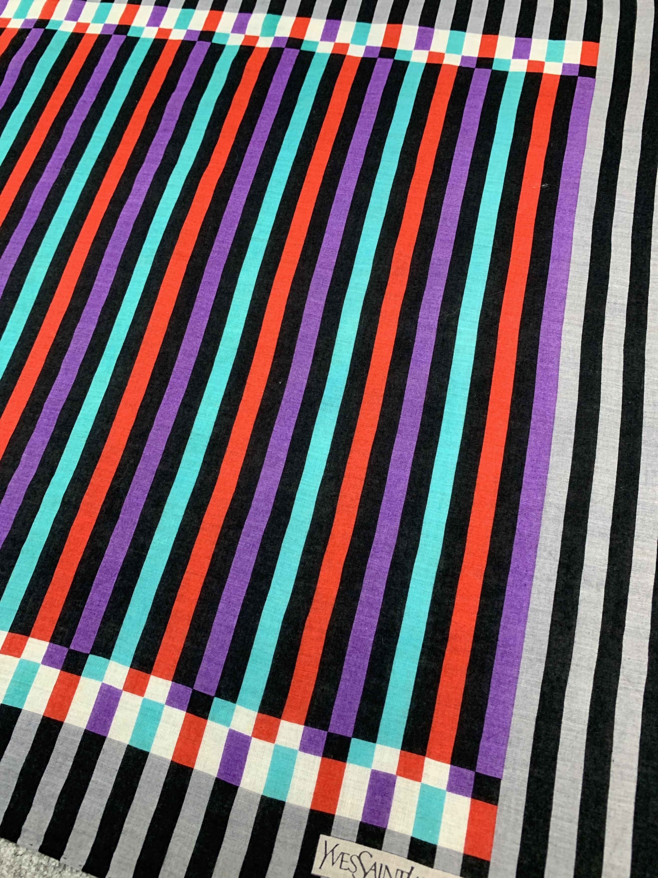 Vintage × Yves Saint Laurent Vintage Yves Saint Laurent Scarf Handkerchief - HKA974 Size ONE SIZE - 3 Thumbnail