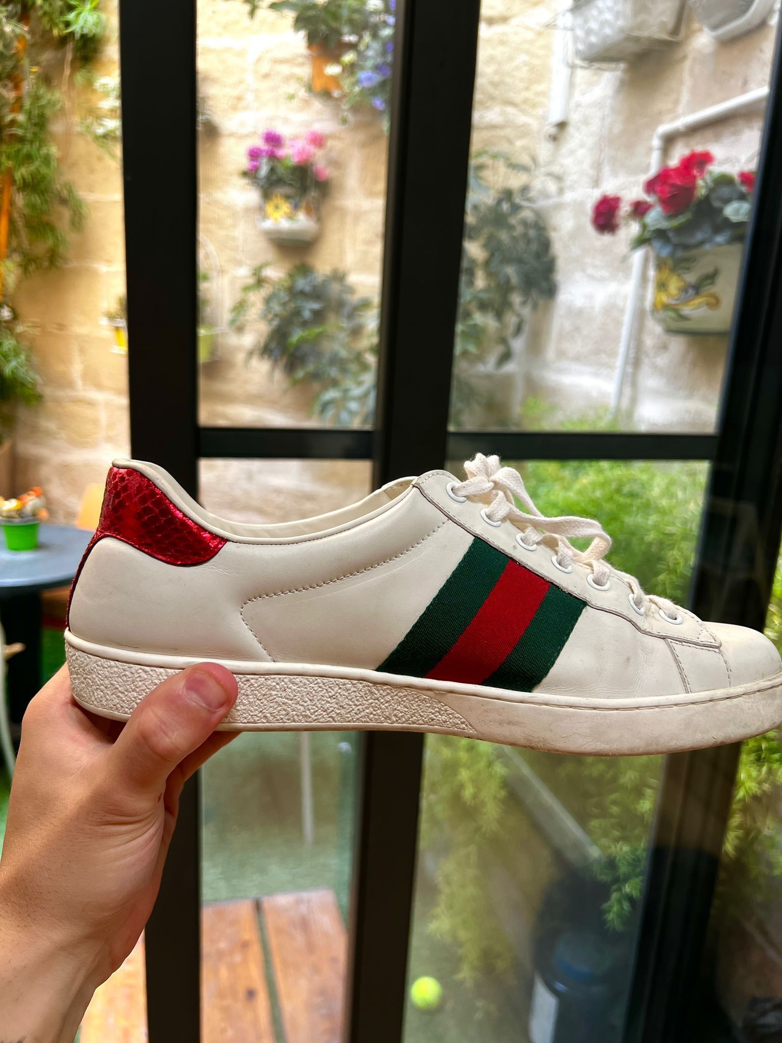 Gucci Gucci Snake Ace Embroided Sneakers Size US 8 / EU 41 - 4 Thumbnail