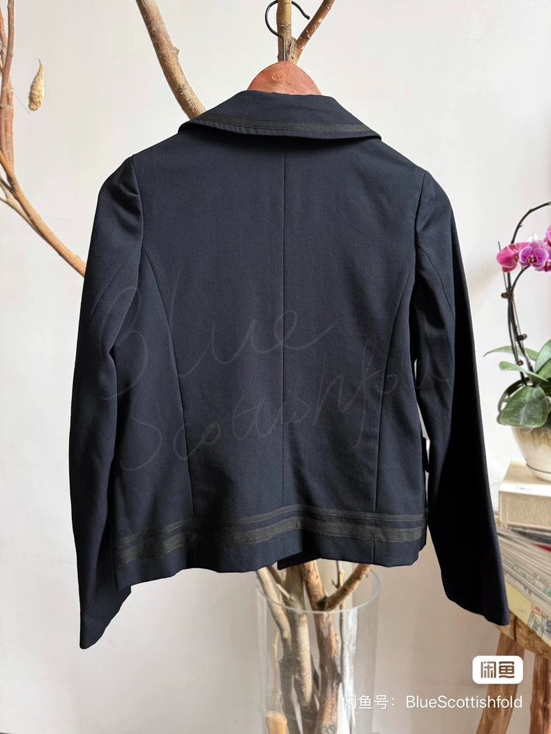 Comme des Garcons Comme des Garcons Navy collar coat Size XS / US 0-2 / IT 36-38 - 9 Thumbnail