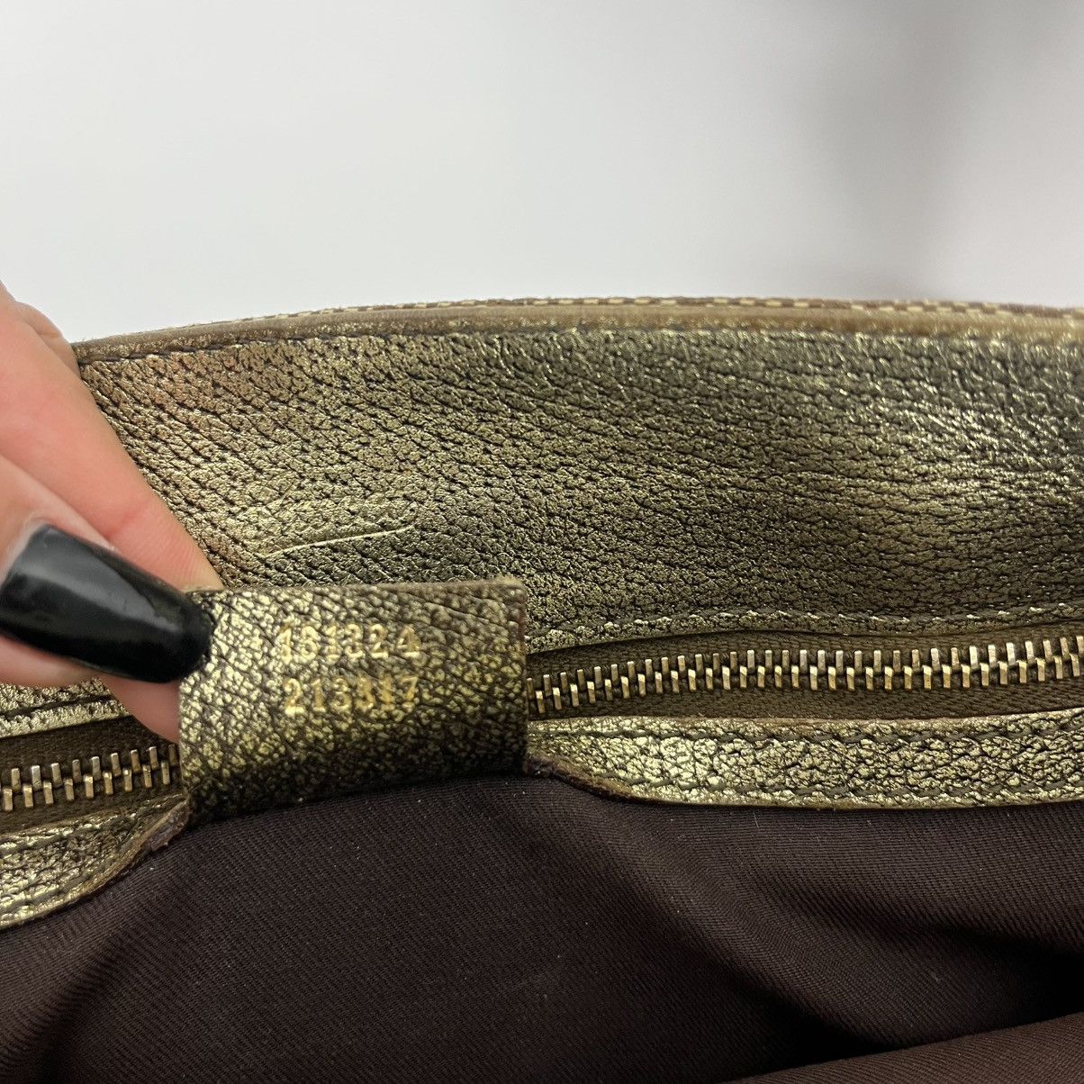 Gucci Bag Brown Gold Luxury Vintage Style Monogram