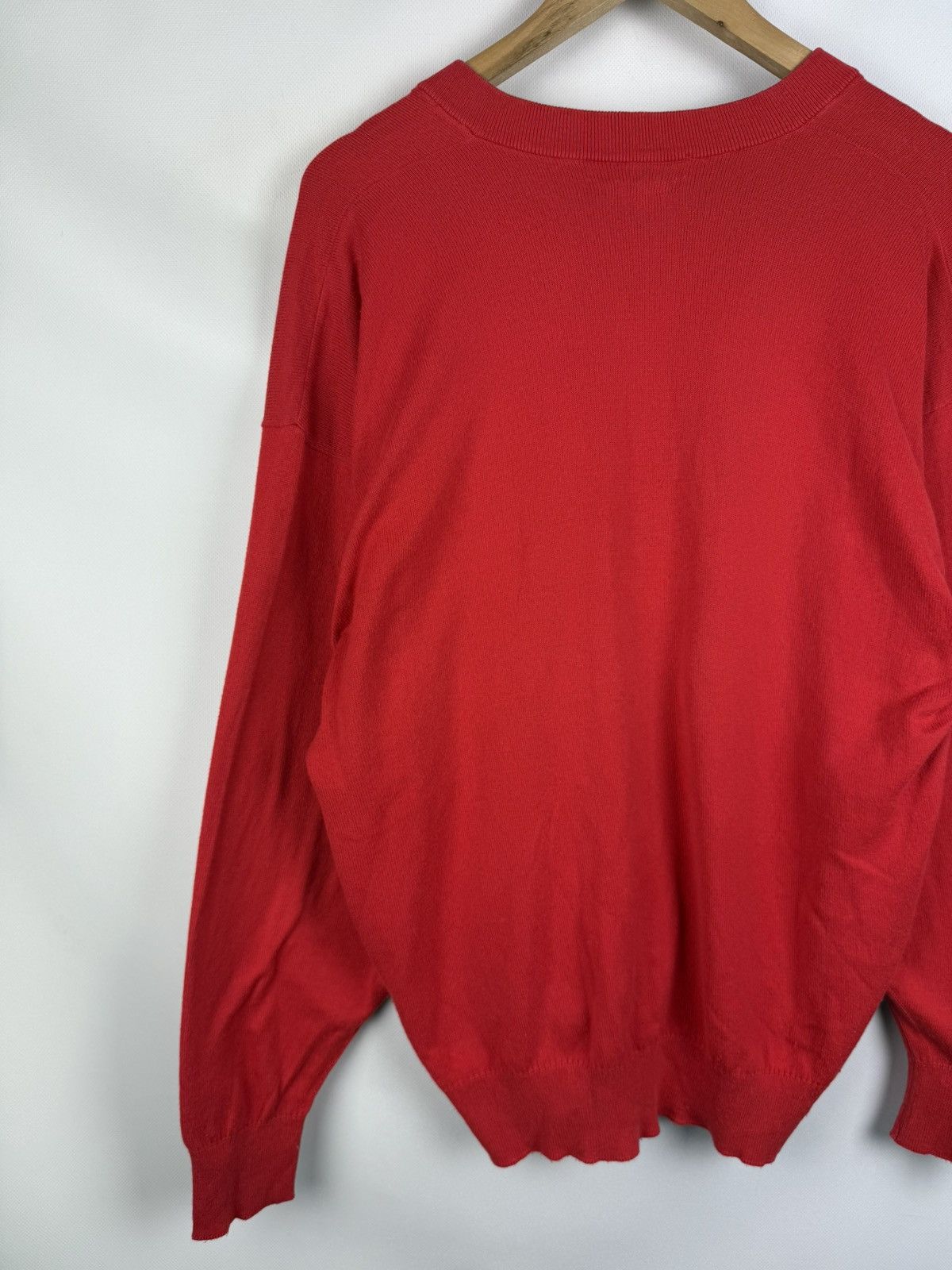 Burberry × Vintage Burberrys Vintage Men’s V-neck Cotton Sweater Pullover Size US XL / EU 56 / 4 - 13 Thumbnail