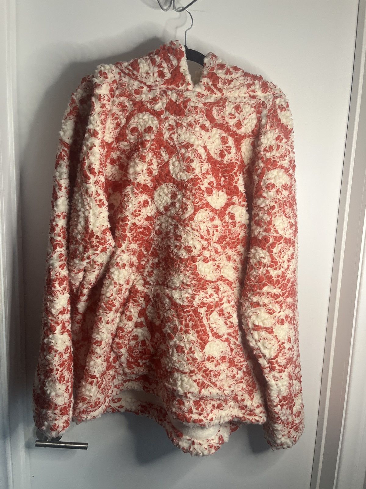 ERL NWT ERL Skull Printed Vintage Sherpa Fleece Hoodie 2XL Size US XXL / EU 58 / 5 - 1 Thumbnail