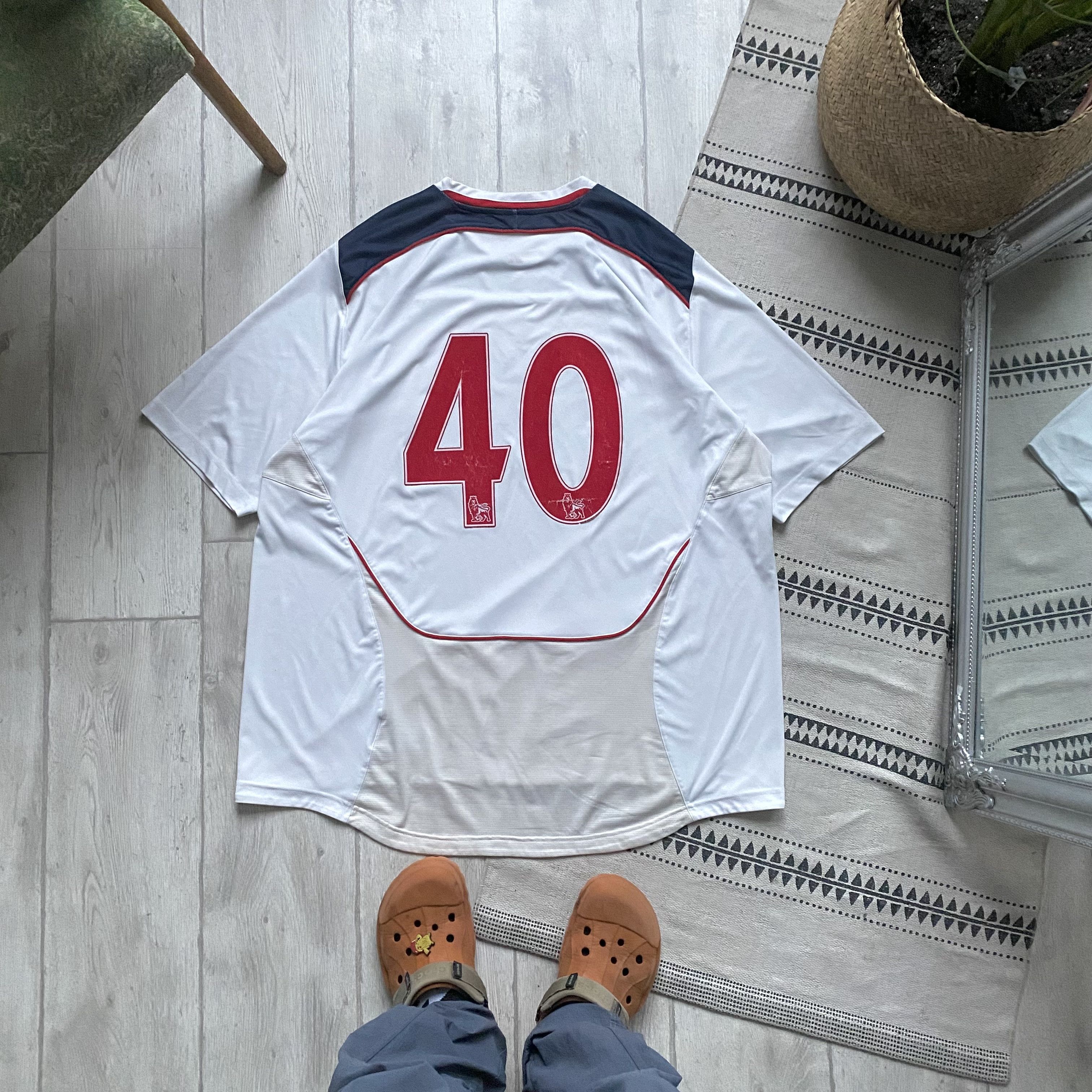 Reebok ⚽️Vintage Reebok Bolton Wanderers Soccer jersey #40 Blockore Size US XXL / EU 58 / 5 - 12 Thumbnail