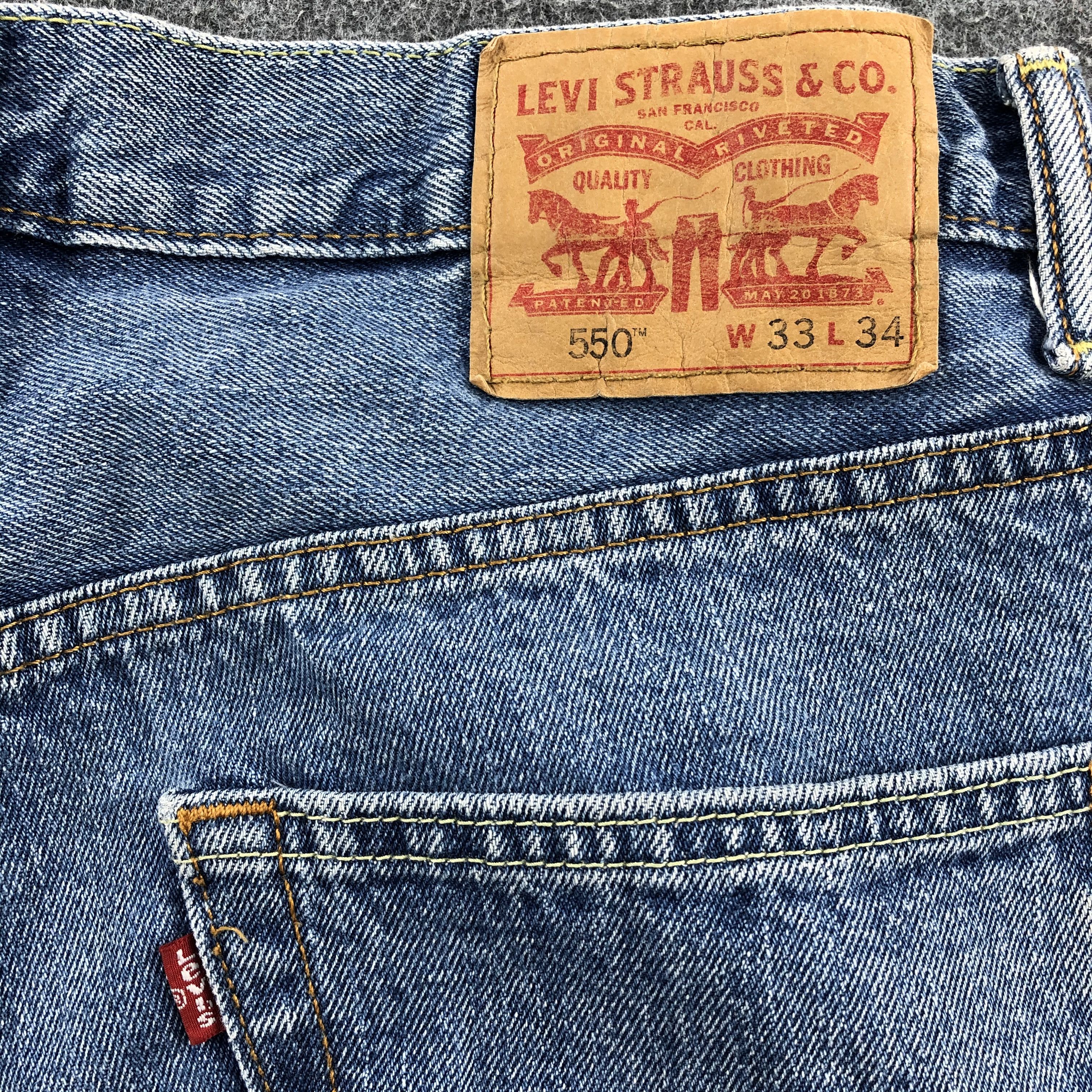 Levi's Vintage Levi's 550 Jeans Faded Blue Denim KJ414 Size US 33 - 5 Thumbnail