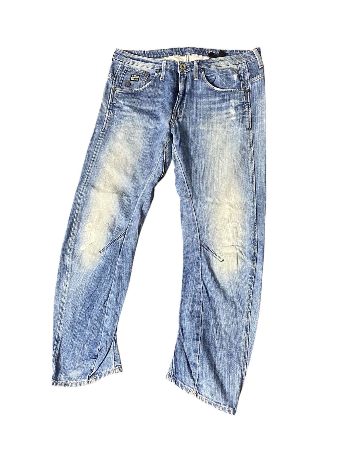 G-Star G star Raw Distressed Jeans Size US 29 - 2 Thumbnail