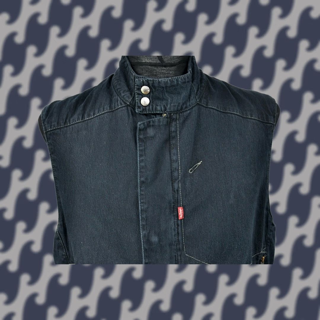 Levi's Levi's Engineered 70113 Denim Vest L Men Blue Zip Shirt? Size US L / EU 52-54 / 3 - 1 Thumbnail