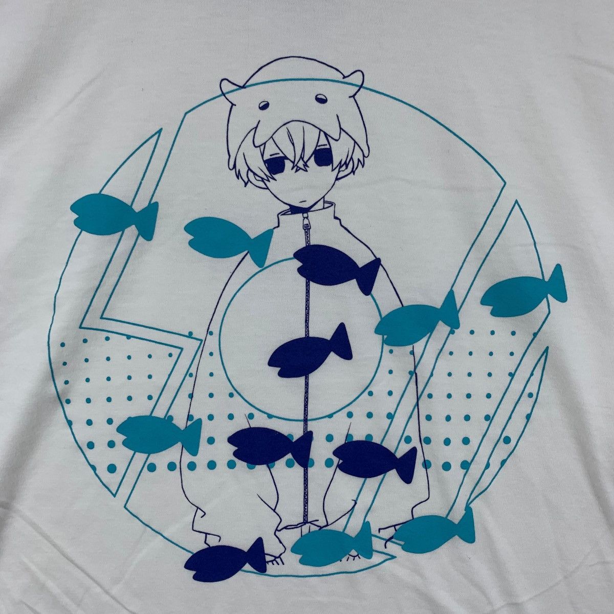 Japanese Brand SOU Japanese Brand Anime Drawings Print White Shirt Size US L / EU 52-54 / 3 - 4 Thumbnail