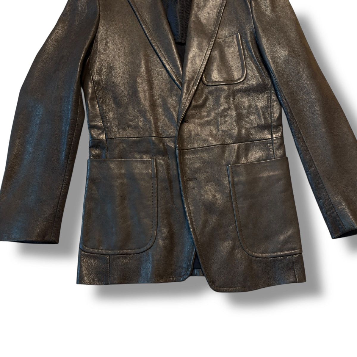 Maison Margiela AW2005 Maison Margiela Leather Blazer Jacket Size US M / EU 48-50 / 2 - 8 Thumbnail