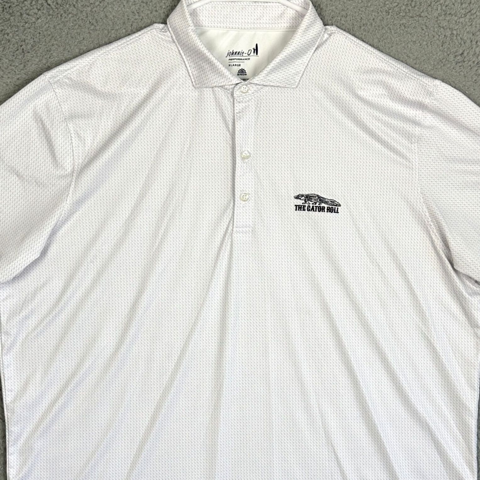 johnnie-O Johnnie-O Performance Polo Shirt Mens XL Blue Pink Geometric Rugby Stretch Size US XL / EU 56 / 4 - 2 Thumbnail