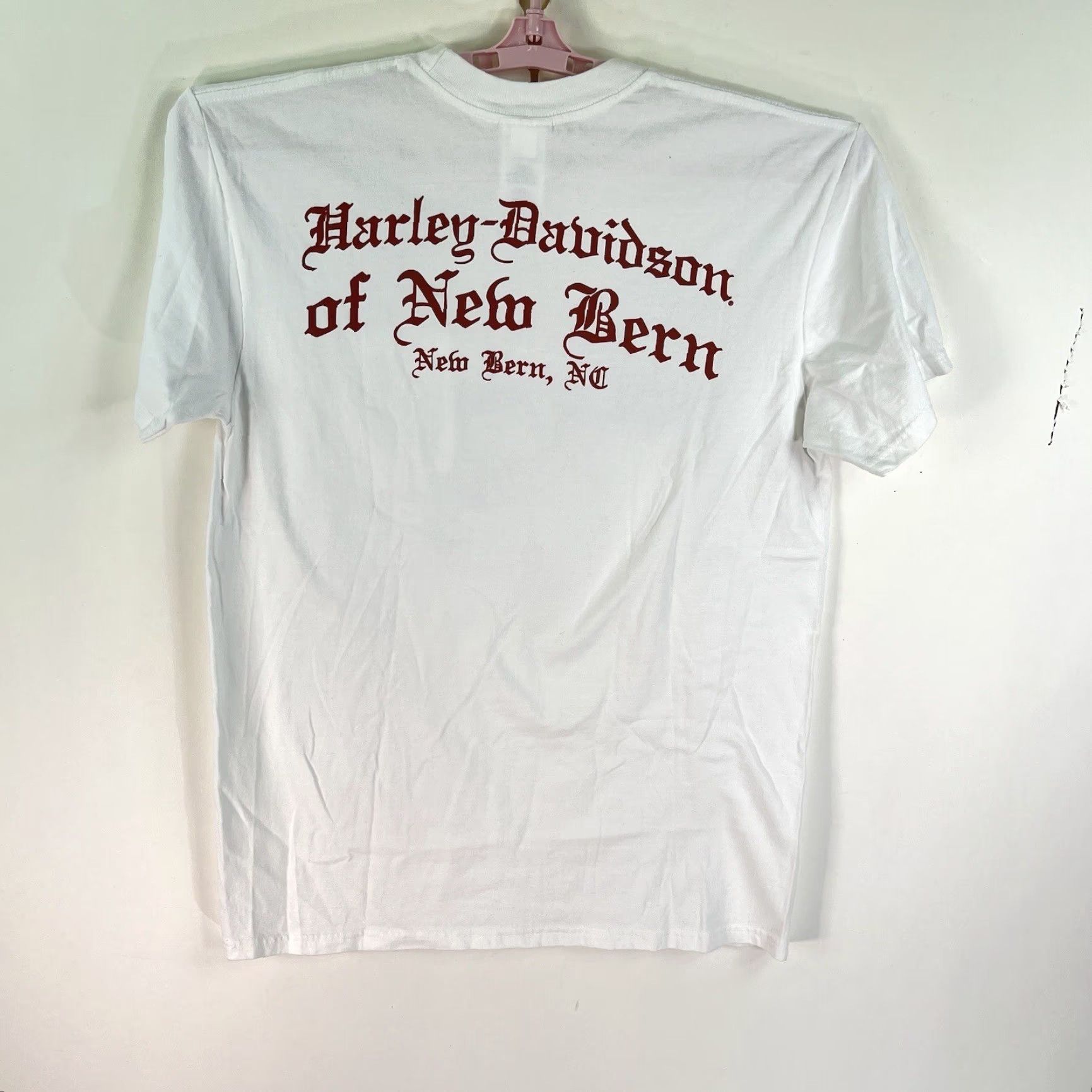 Harley Davidson Harley-Davidson T-Shirt Mens White Pocket Graphics Nem Burn NC Size L Clothing Size US L / EU 52-54 / 3 - 5 Thumbnail