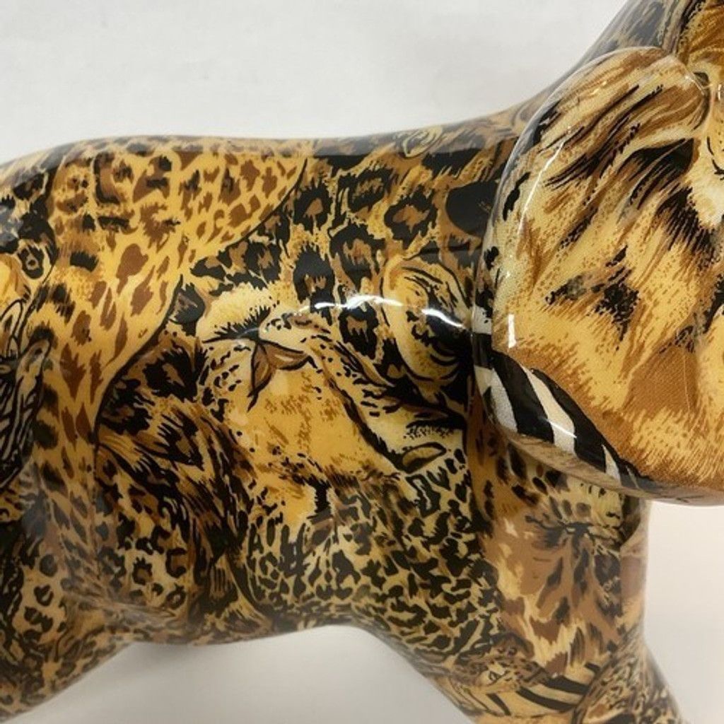The Unbranded Brand NWOB Elephant Figurine Jungle Animal Print Safari Patchwork Size ONE SIZE - 7 Thumbnail