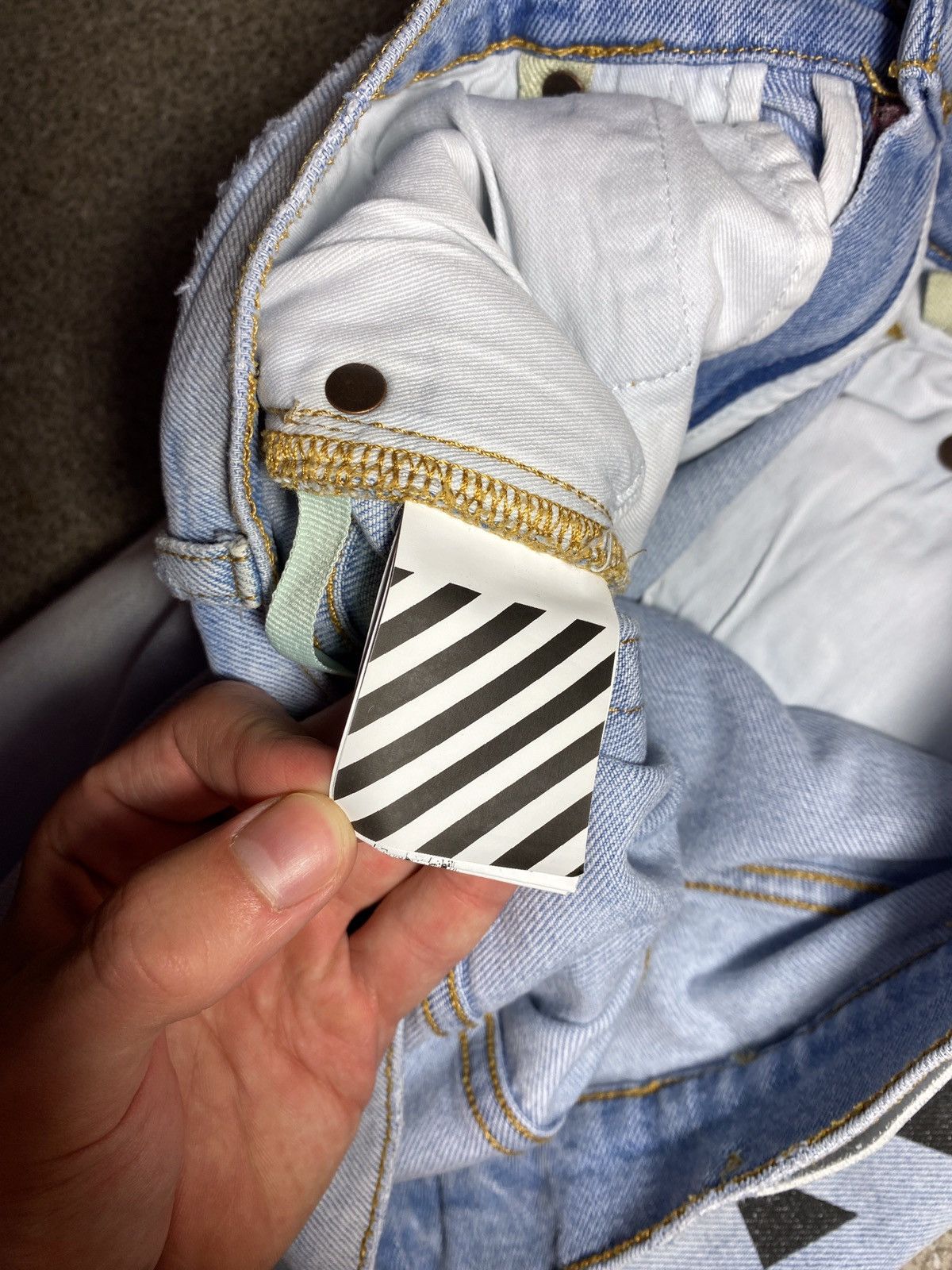 Off-White OFF-WHITE DENIM PANTS JEANS Size US 33 - 14 Thumbnail