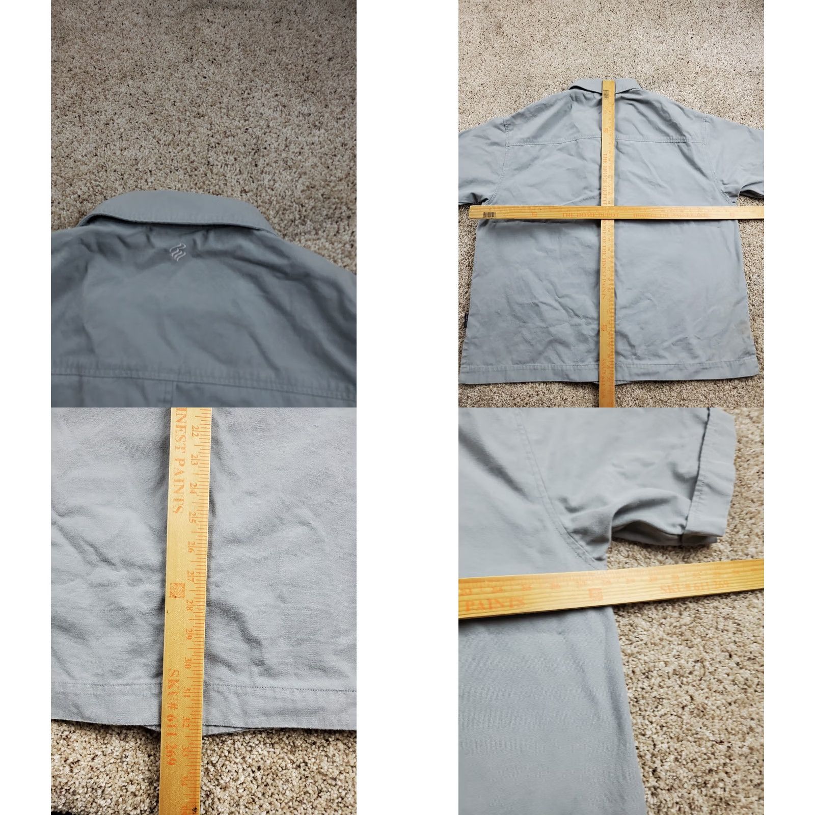 Rocawear VINTAGE Rocawear Shirt 2XL Mens Gray Canvas Baggy Fit Full Zip Short Sleeve Y2K Size US XXL / EU 58 / 5 - 8 Thumbnail