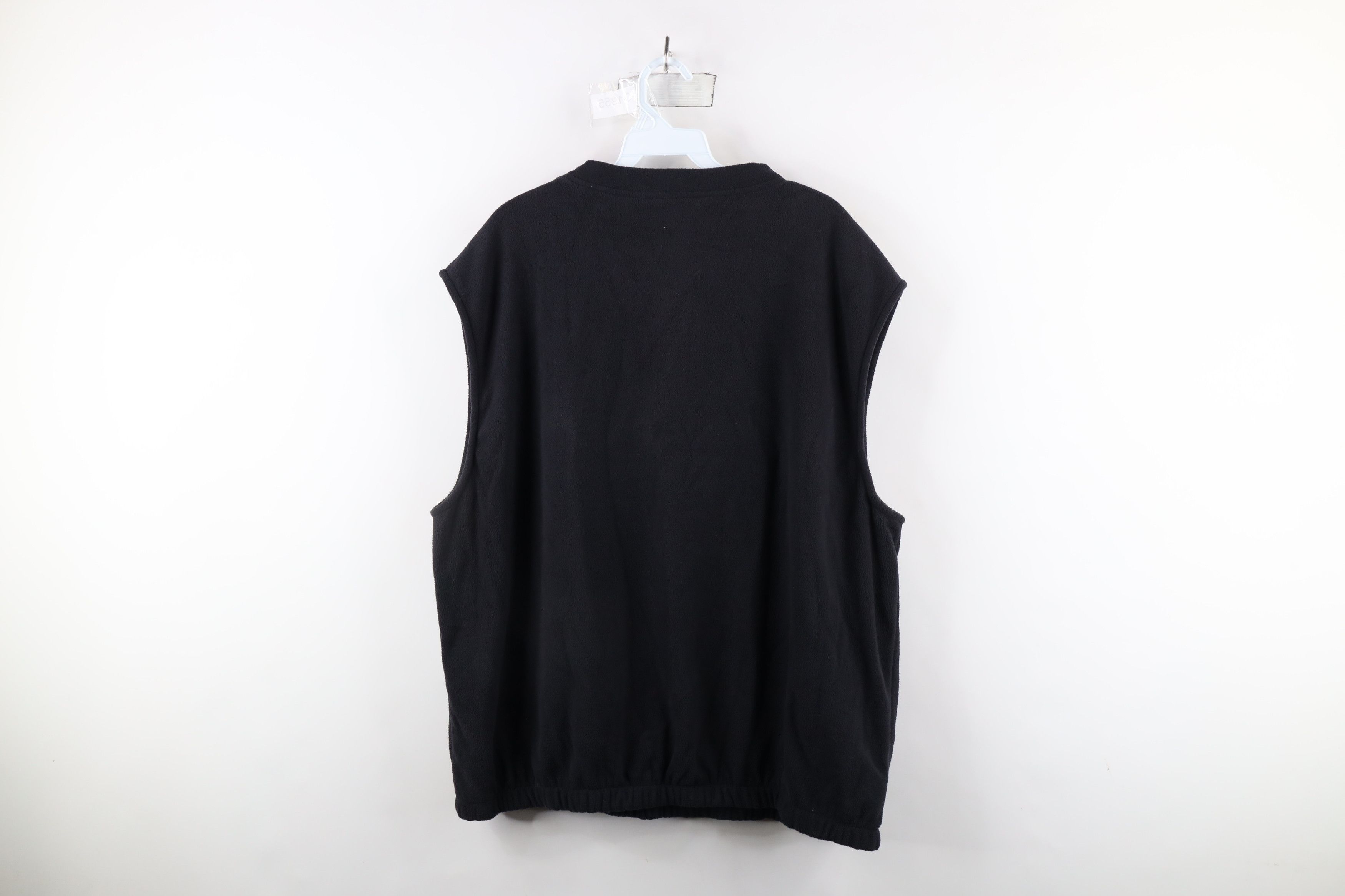Vintage × Woolrich Woolen Mills Vintage 90s Woolrich Blank V-Neck Fleece Sweater Vest Black Size US L / EU 52-54 / 3 - 7 Thumbnail