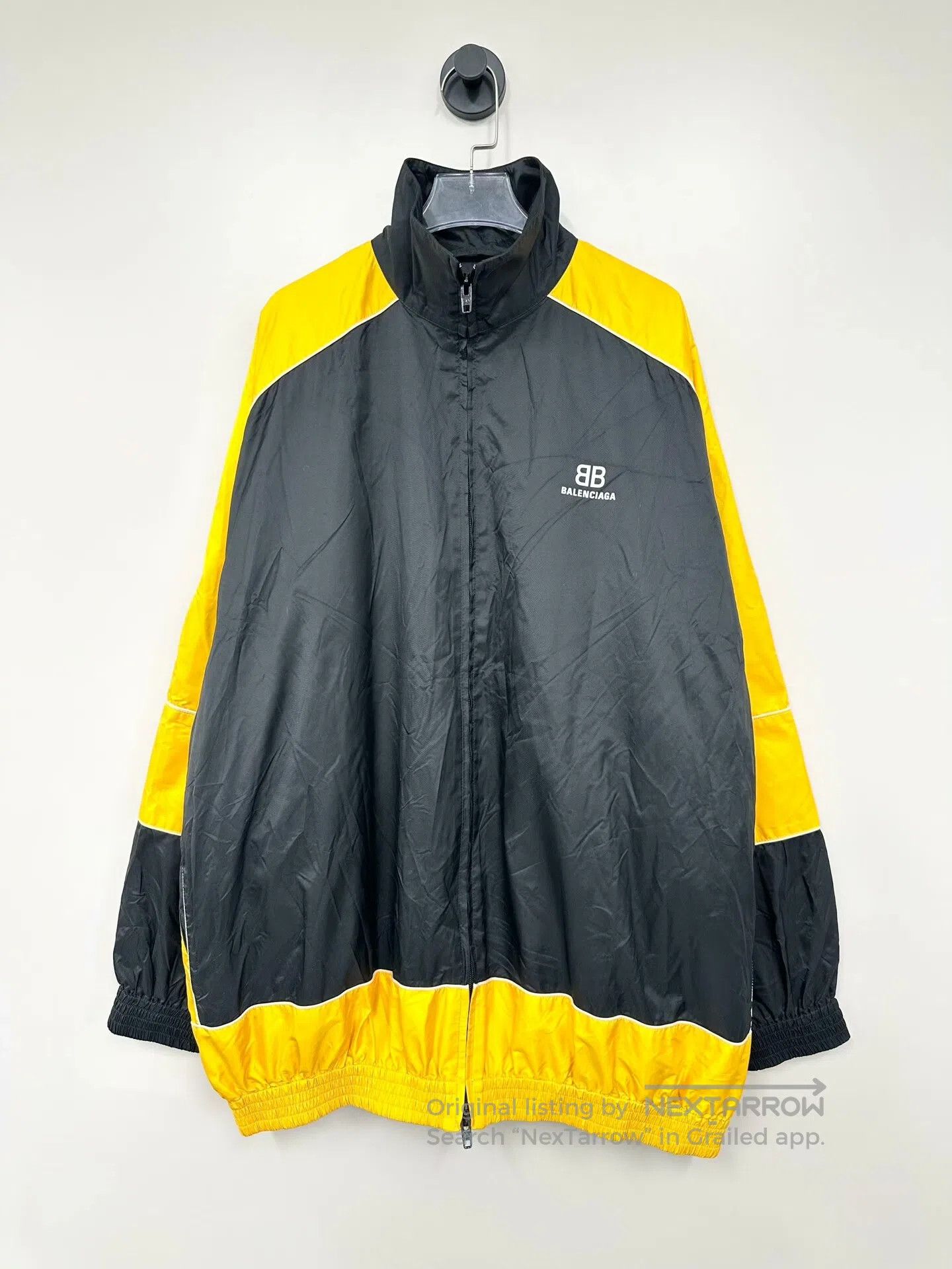 Balenciaga Balenciaga Black and Yellow B Letter Logo Zipper Jacket Wi Size US S / EU 44-46 / 1 - 1 Thumbnail