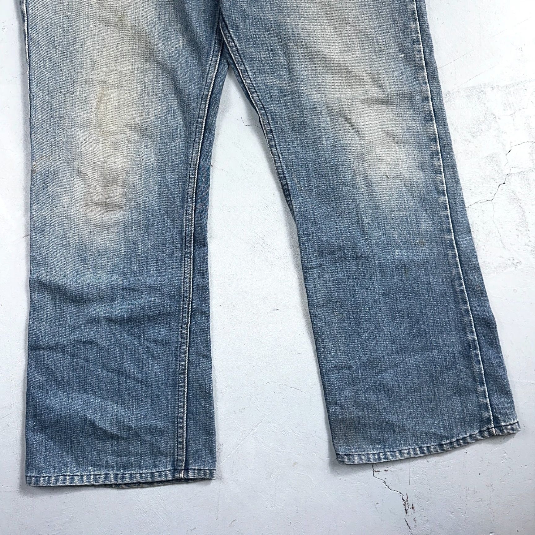 Levi's VINTAGE Levi's 517 Jeans Boy—Levi's 517 Bootcut Denim Blue 38x32 USA 80s Talon Act Orange Tab Mens Regular Cotton Size US 38 / EU 54 - 3 Thumbnail