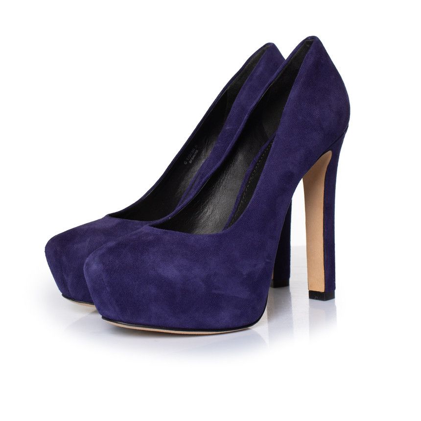 Brian Atwood Brian Atwood, purple suede pumps Size US 6.5 / IT 36.5 - 1 Thumbnail