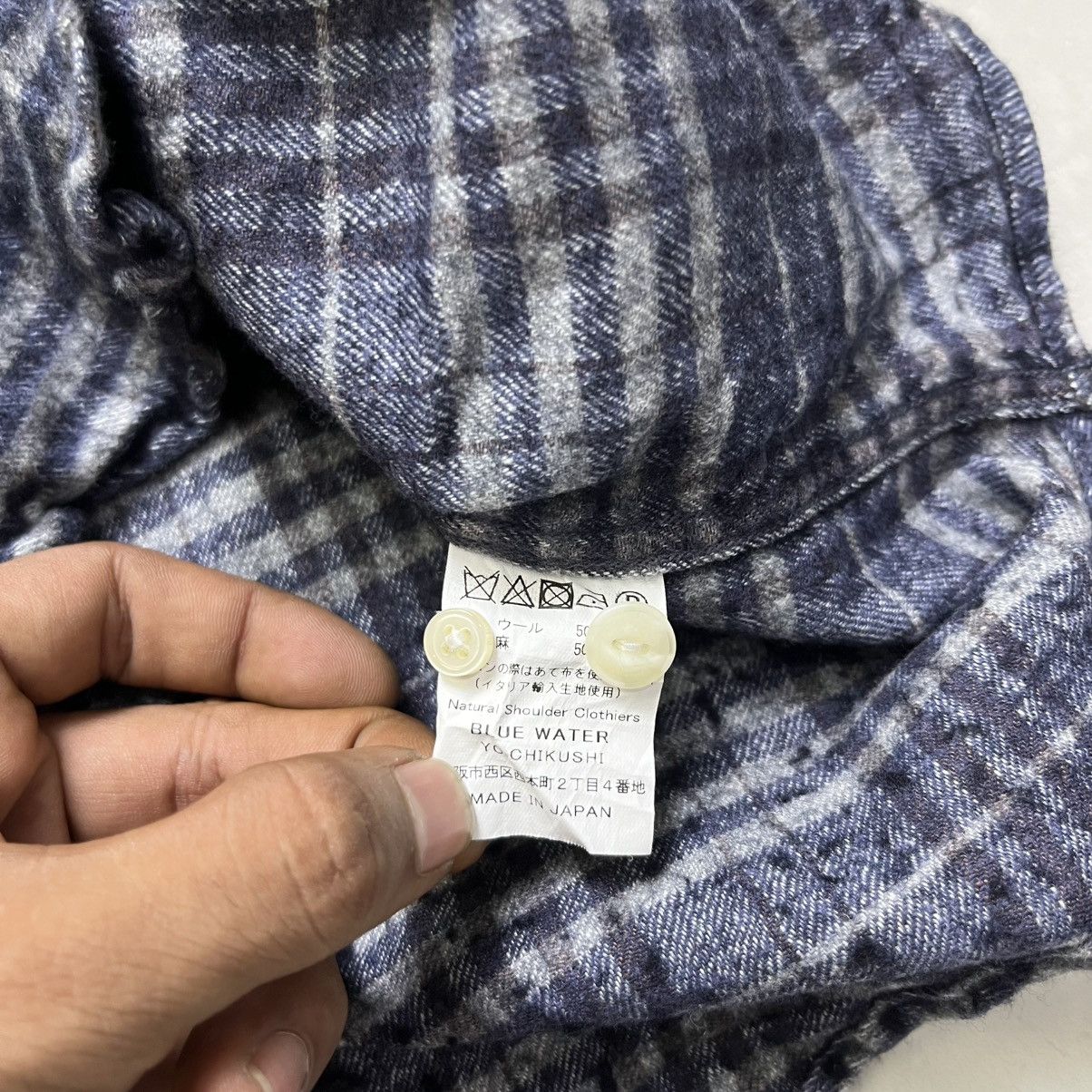 Blue Blue Japan The black is brown albini best cotton flannel shirt Size US M / EU 48-50 / 2 - 11 Thumbnail