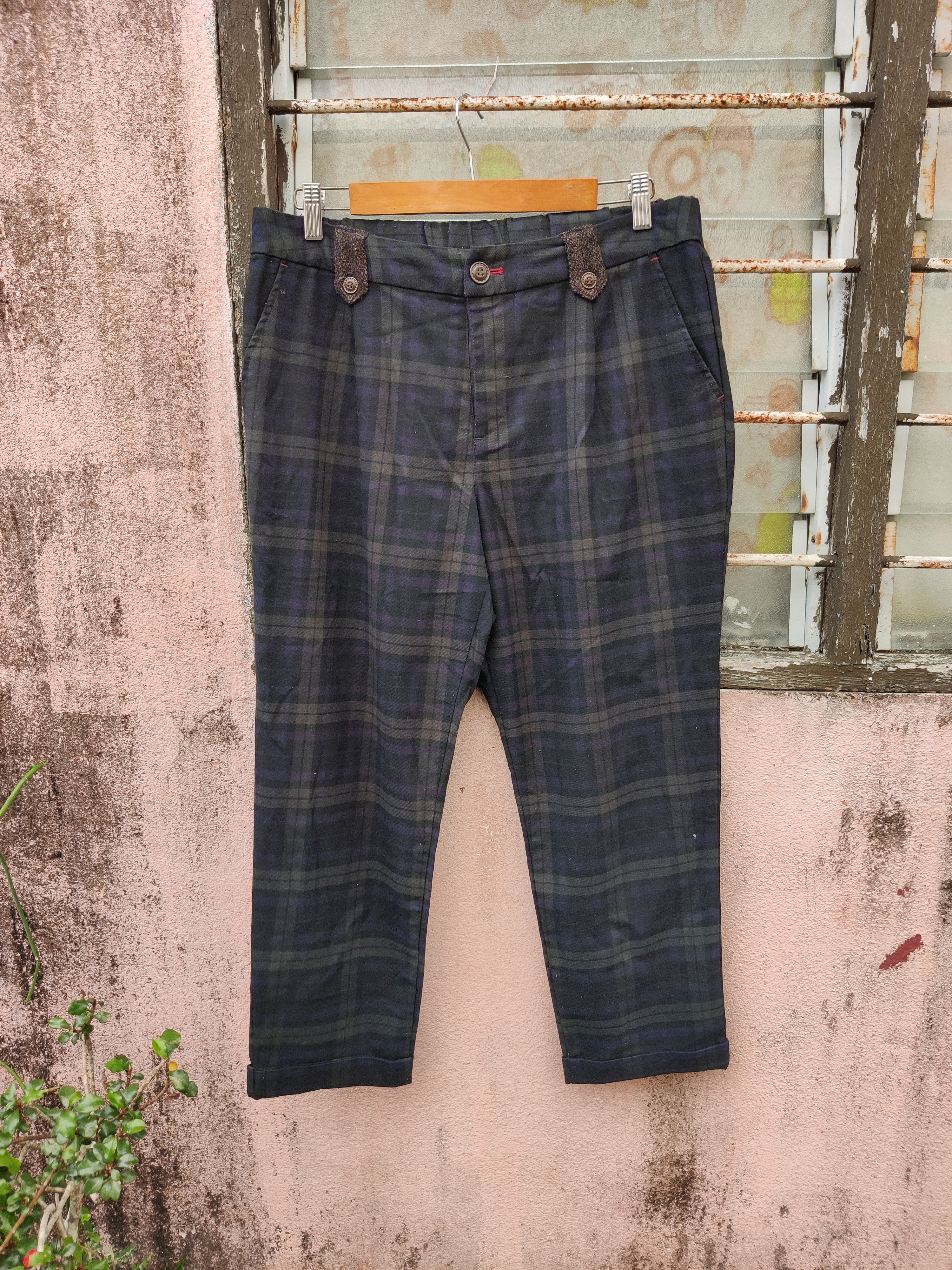 Harris Tweed Vintage Harris Tweed Hand Woven Rare Double Pocket Pants Size US 33 - 2 Thumbnail