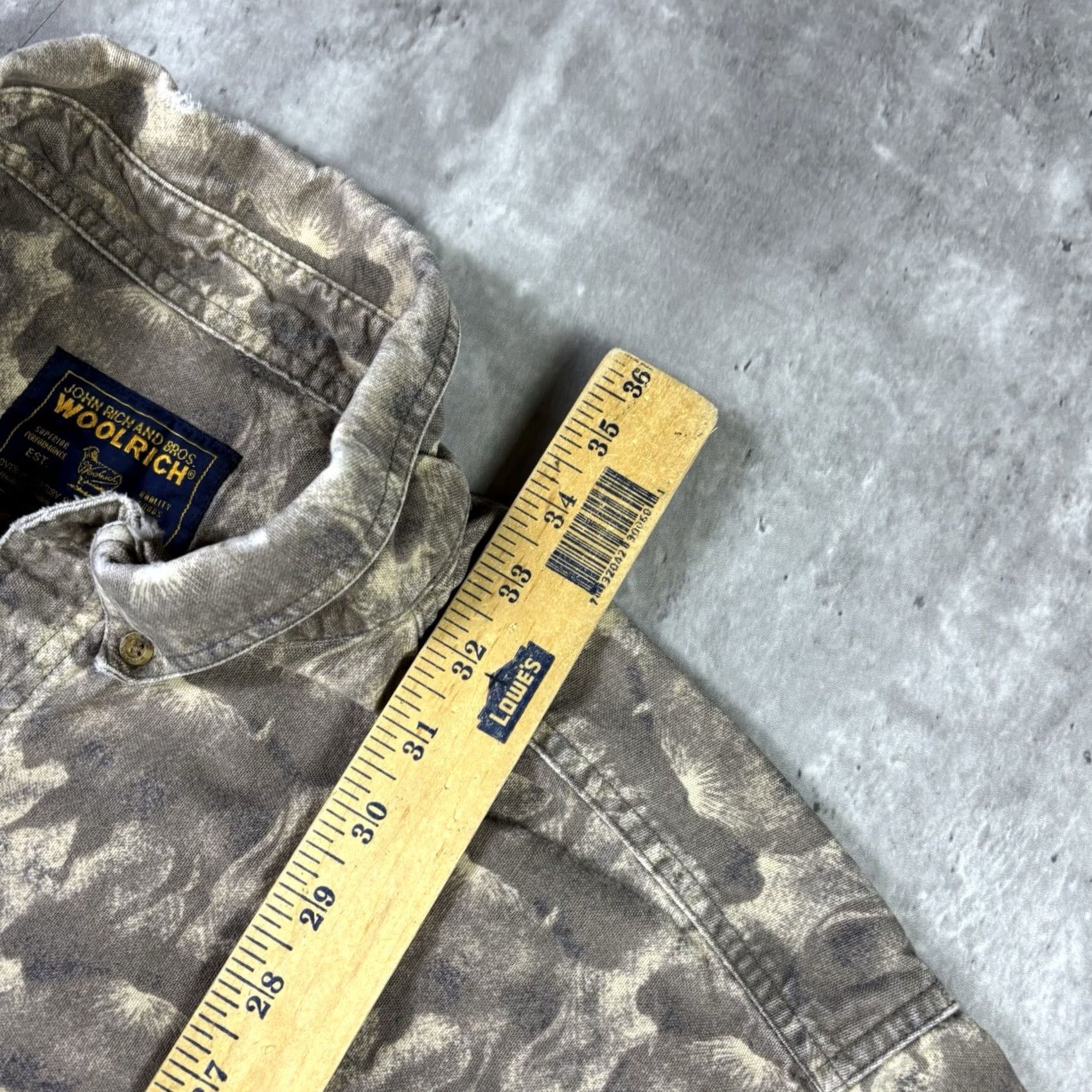 Vintage VINTAGE Woolrich Shirt Button-Up Animal Print 90s 2XL Mens Brown Cotton Twill Long Sleeve Button-Down Size US XXL / EU 58 / 5 - 5 Thumbnail
