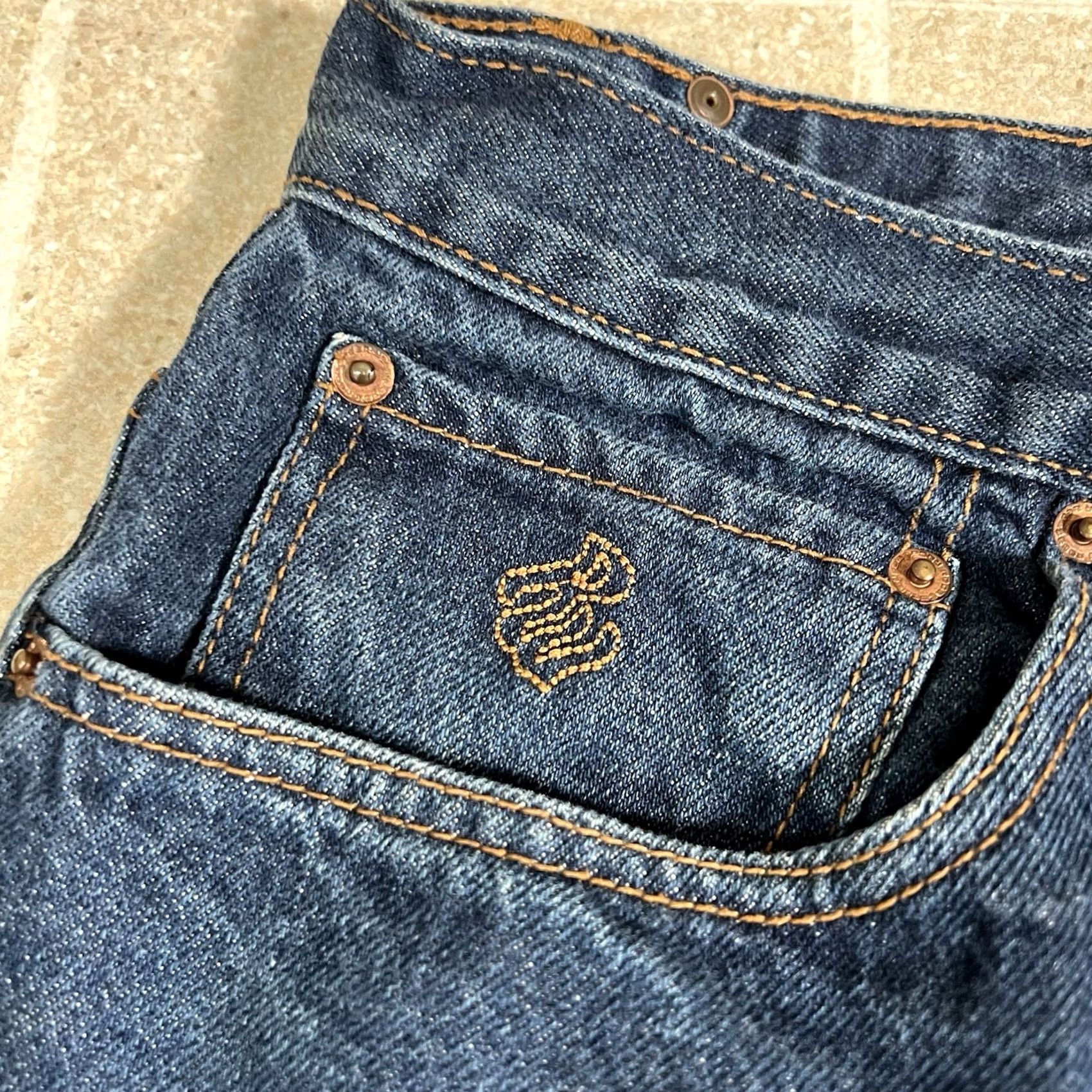 Rocawear VINTAGE Rocawear Jeans Wide-Leg 34x27 Blue Dark Wash Men Jeans Y2K HipHop Baggy Style Size US 34 / EU 50 - 5 Thumbnail