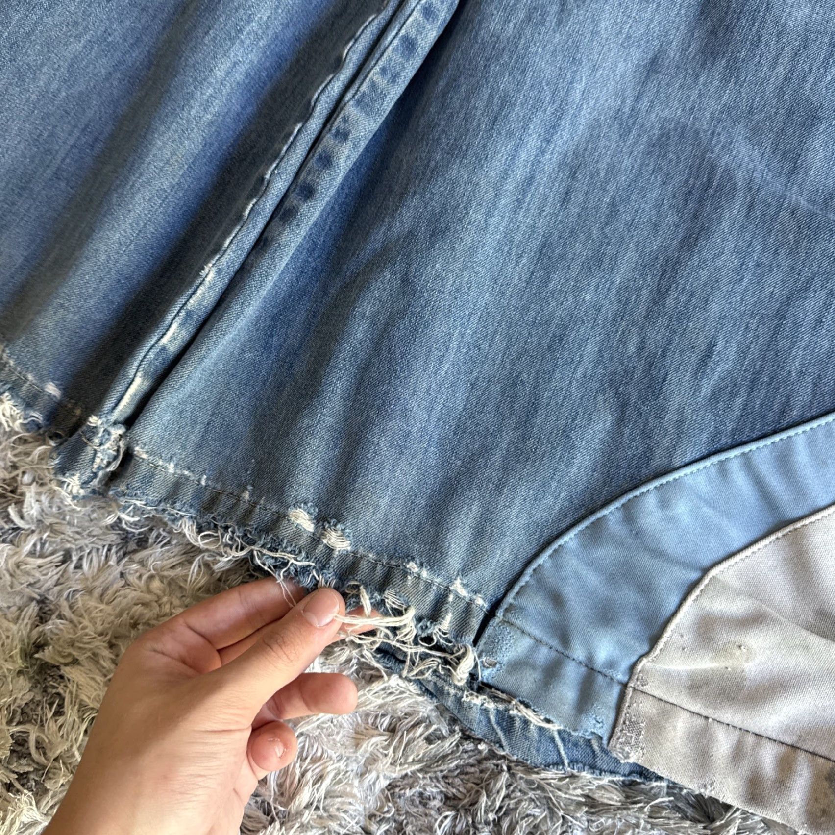 JNCO VINTAGE JNCO Jeans Hypnotix Baggy Blue & White Denim 29x27 Size 9 Womens Size 30" / US 8 / IT 44 - 4 Thumbnail