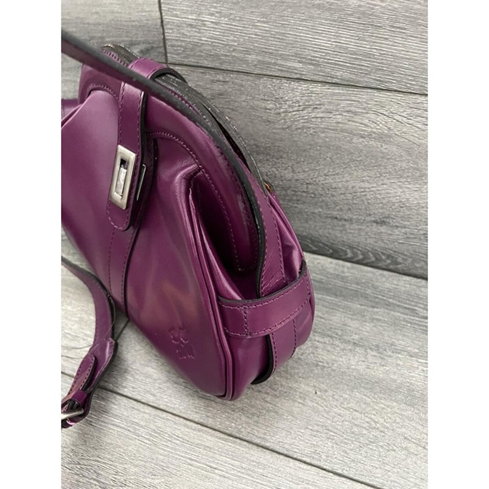 Patricia Nash Patricia Nash Frame Leather Crossbody Bag Dark Purple bag Size M / US 6-8 / IT 42-44 - 7 Thumbnail