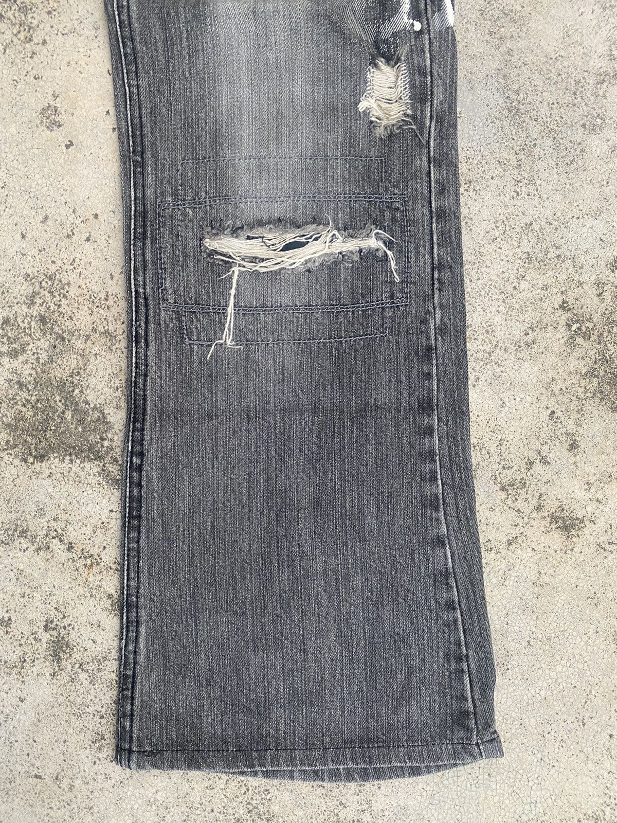 If Six Was Nine × Japanese Brand × Le Grande Bleu (L.G.B.) Flare Jeans Rupert Edge Distressed Hagi Painted Bootcut Size US 30 / EU 46 - 5 Thumbnail