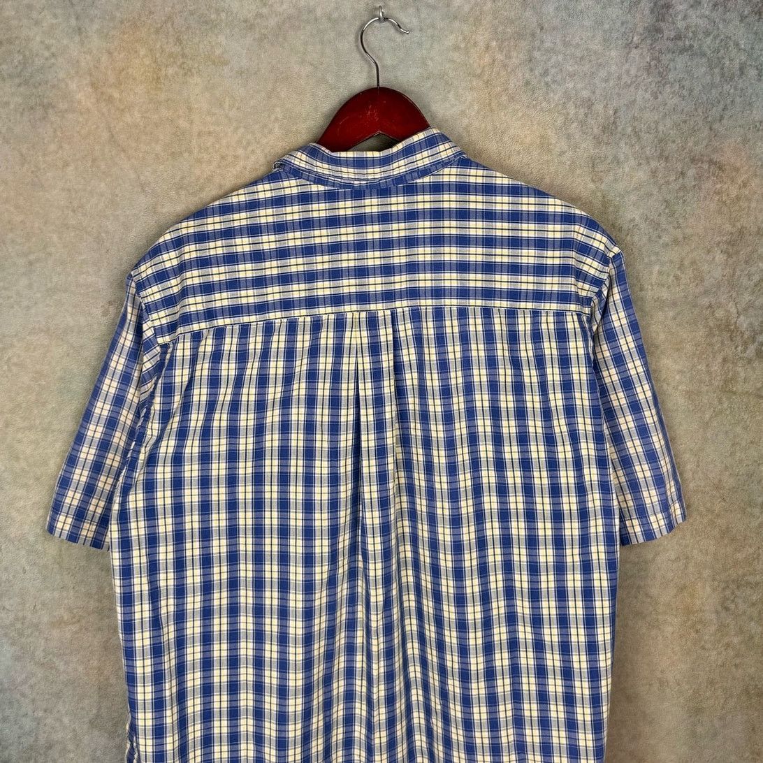 Puritan × Vintage VTG 90s Puritan Plaid Short Sleeve Shirt Mens Sz L Size US L / EU 52-54 / 3 - 8 Thumbnail