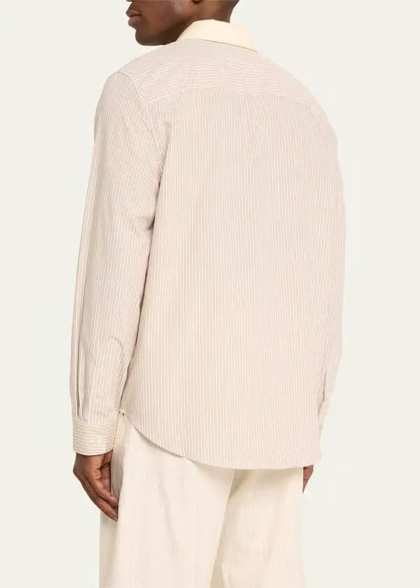 Amiri o1y0525 Striped Shirt in Beige Size US L / EU 52-54 / 3 - 4 Thumbnail