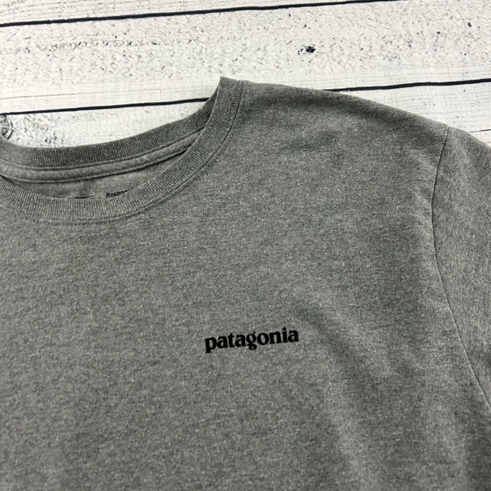 Patagonia Patagonia T-Shirt Regular Fit Long Sleeve Crew Neck Men's XL Gray Size US XL / EU 56 / 4 - 2 Thumbnail