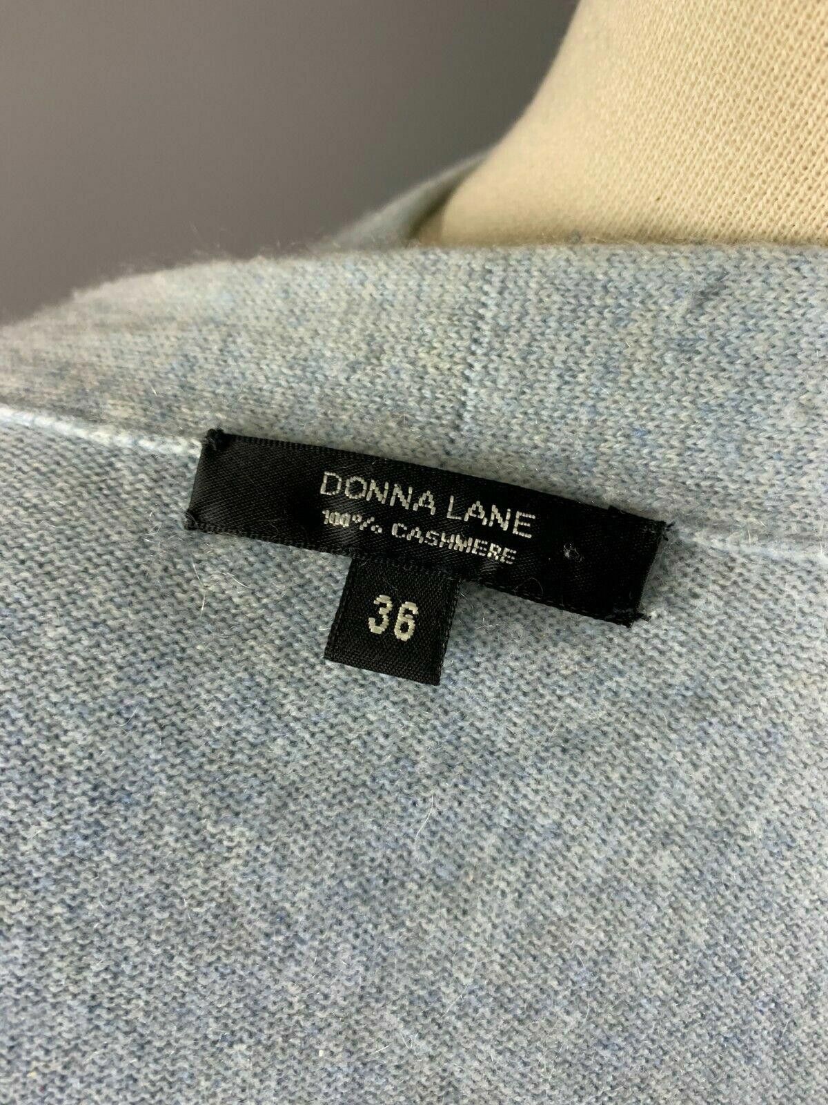 Designer Donna Lane Blue Cashmere Sweater + Top T-Shirt Size 36 Size M / US 6-8 / IT 42-44 - 9 Thumbnail