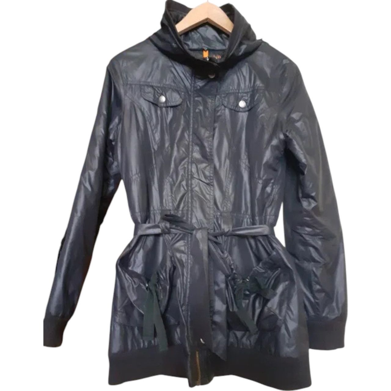 Cop Copine Cop Copine Black Hooded Coat Taille 38 Size S / US 4 / IT 40 - 1 Thumbnail
