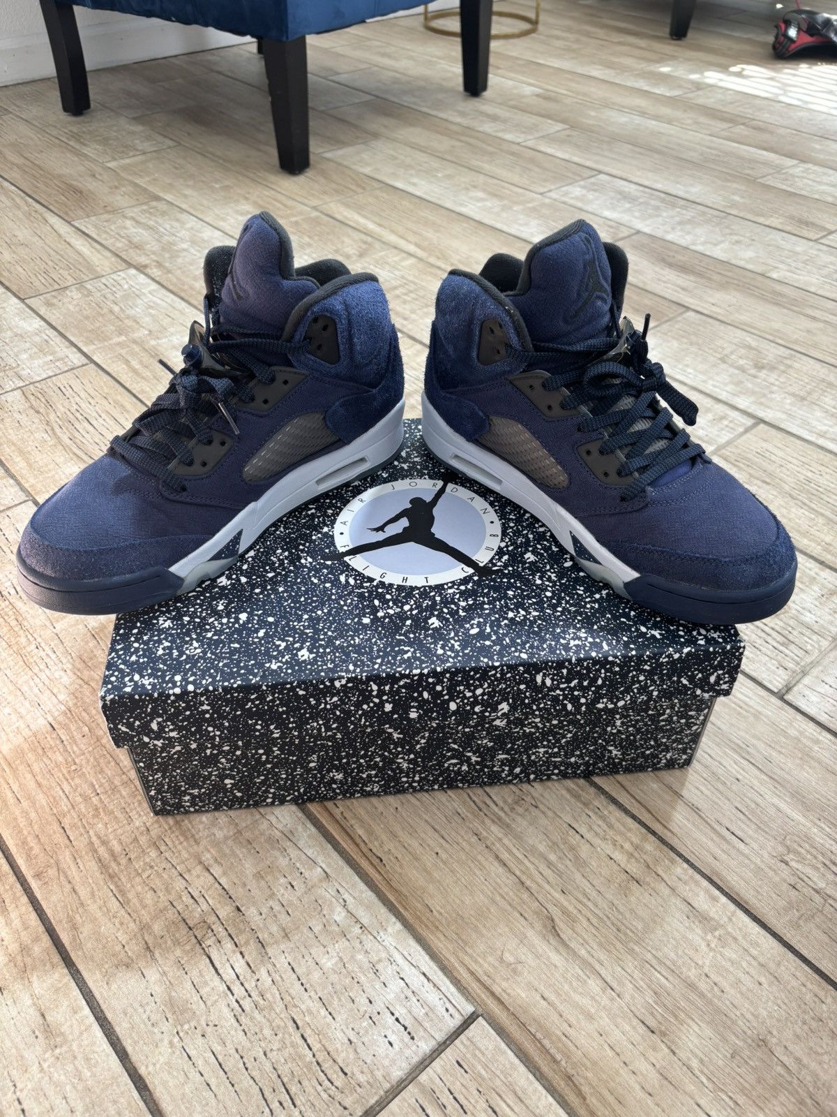 Jordan Brand Sz 9M - Air Jordan 5 Retro SE 'Midnight Navy' Georgetown Size US 9 / EU 42 - 2 Thumbnail