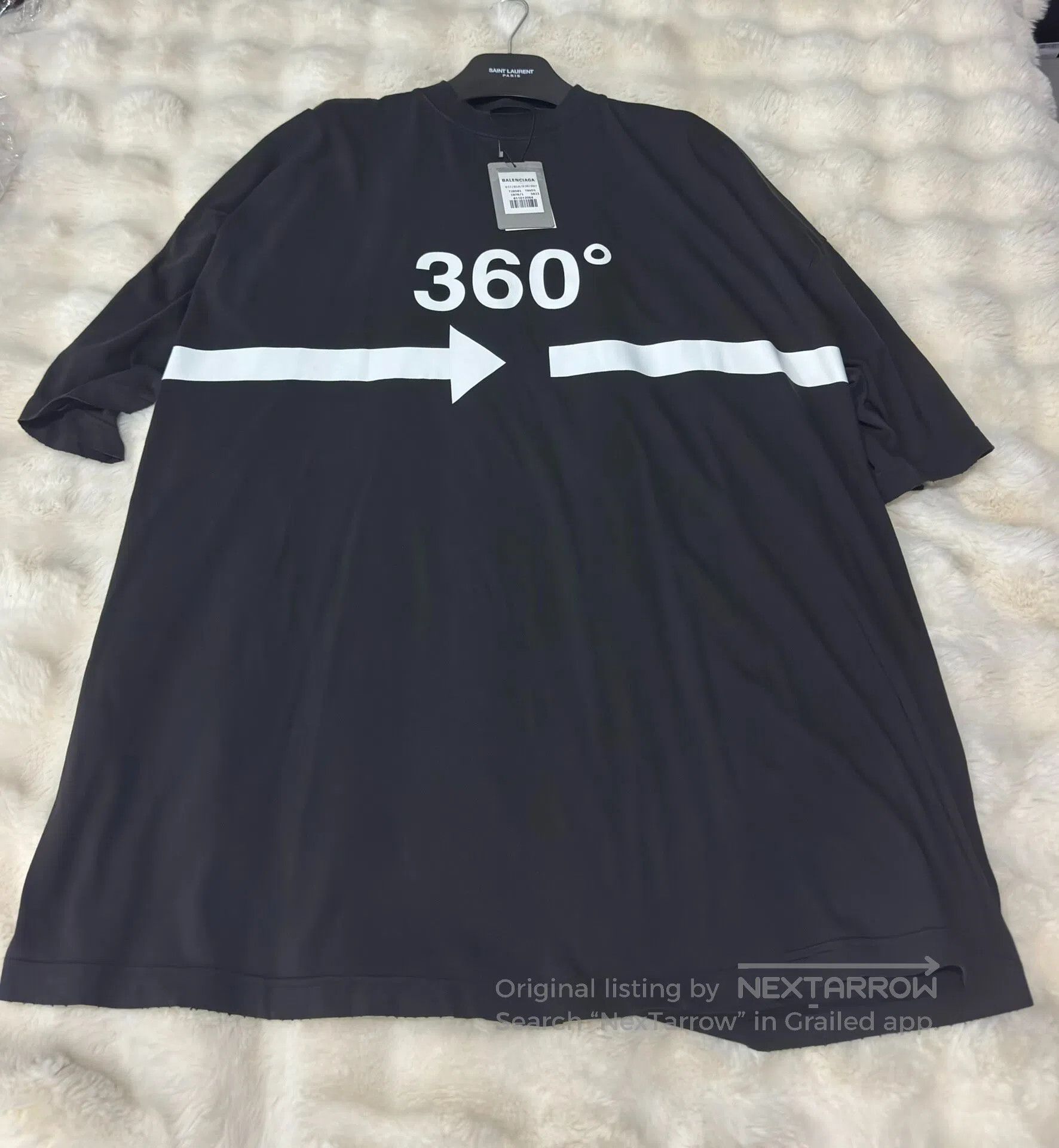 Balenciaga Balenciaga Extra large short sleeve T-shirt| Size US S / EU 44-46 / 1 - 1 Thumbnail