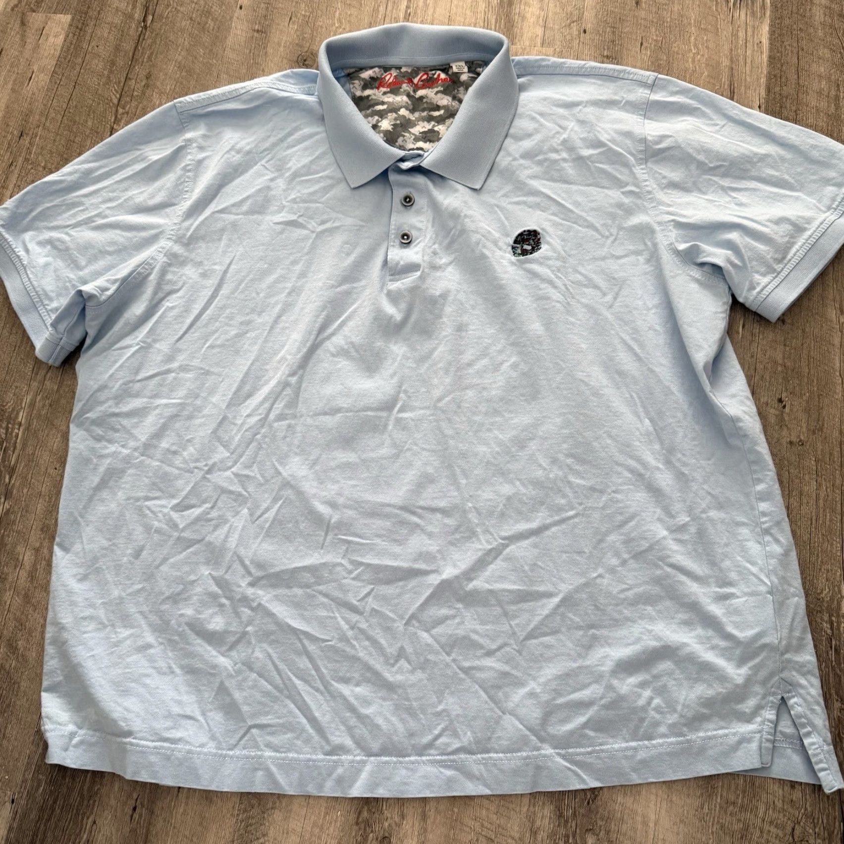 Robert Graham Robert Graham Polo Shirt Mens XXL Blue Supima Cotton Size US XXL / EU 58 / 5 - 6 Thumbnail