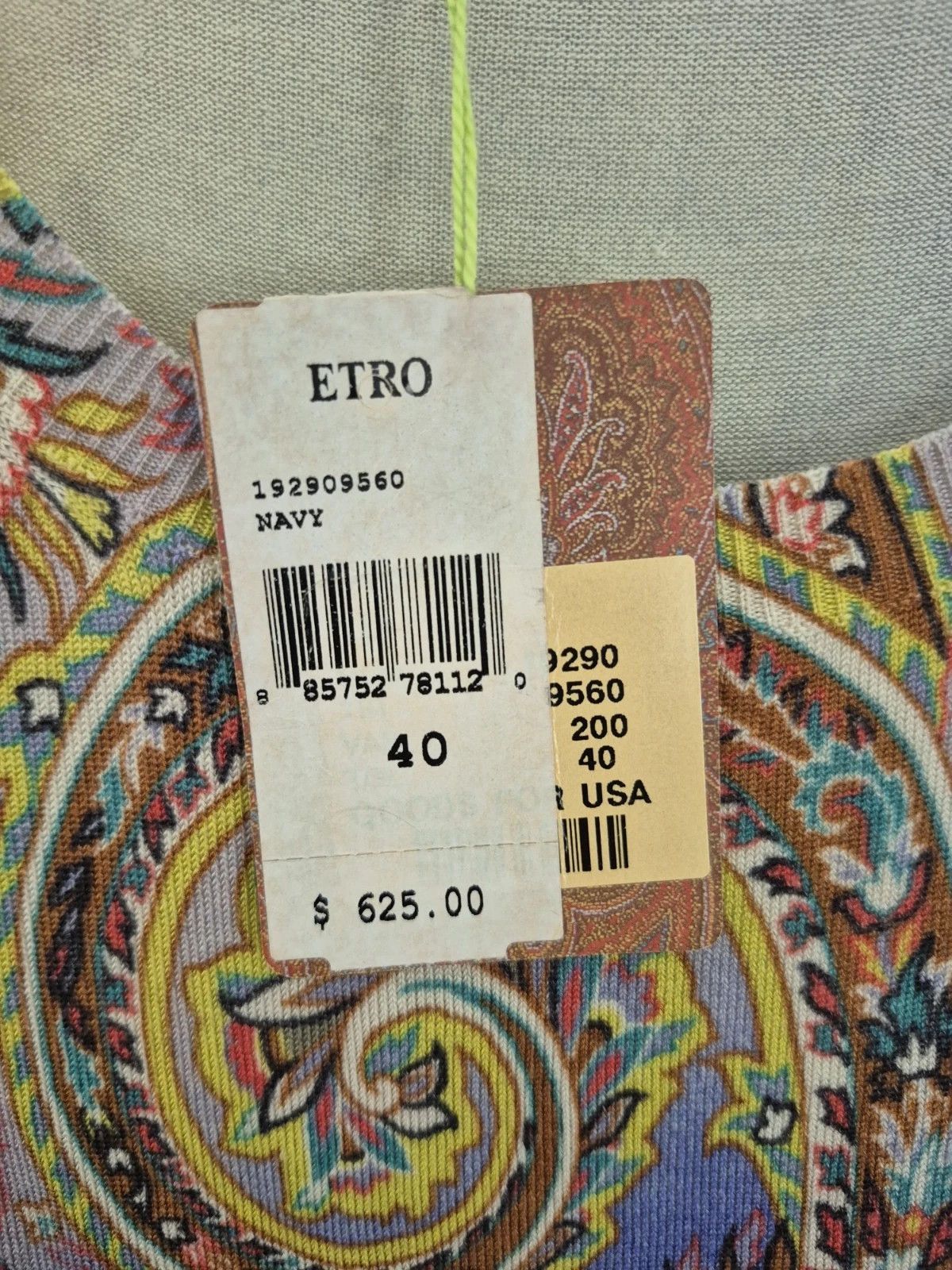 Etro Knit Top Silk Paisley Sleeveless Pullover Colorful Gift Size S / US 4 / IT 40 - 6 Thumbnail
