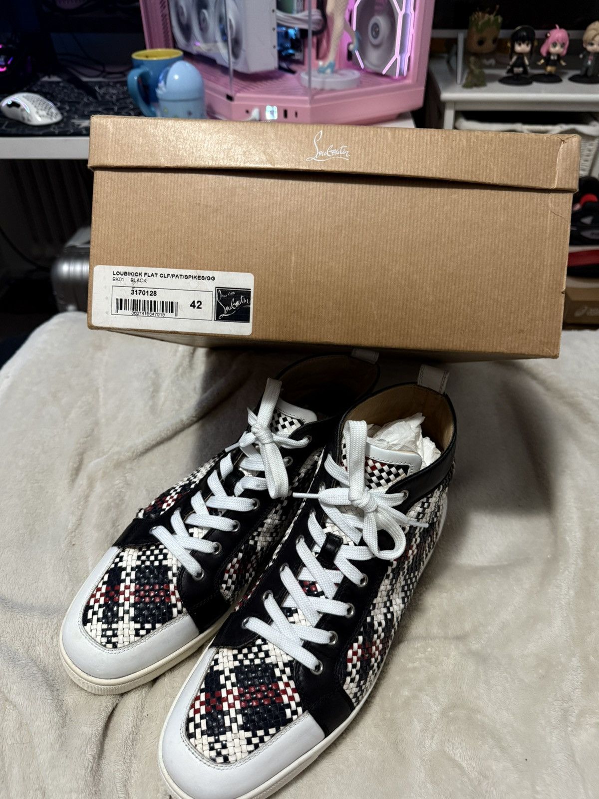 Christian Louboutin Christian Louboutin Multicolor High Top Sneaker Size US 10.5 / EU 43-44 - 13 Thumbnail
