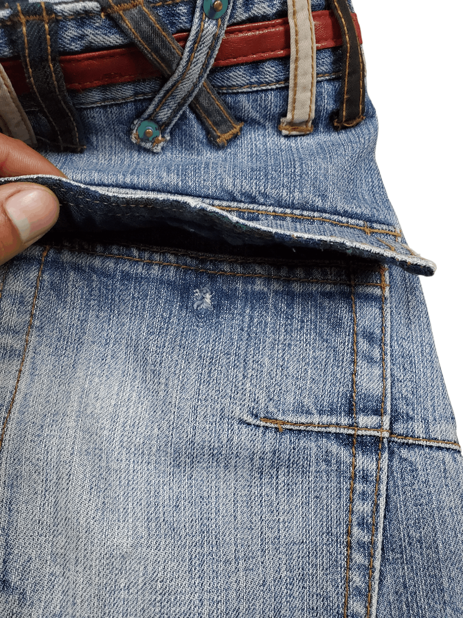 Japanese Brand × Vintage 🔥Vintage Double Waist Denim BreathMint🔥 Size US 31 - 11 Thumbnail